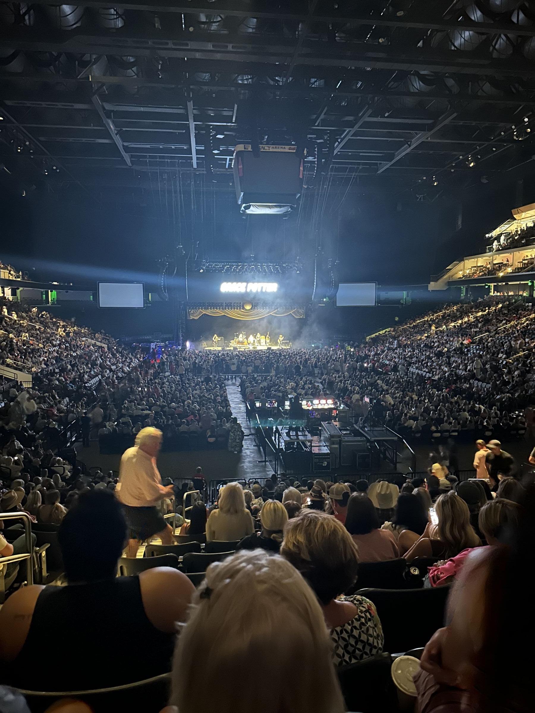 section 106, row v seat view  for concert - legacy arena at the bjcc