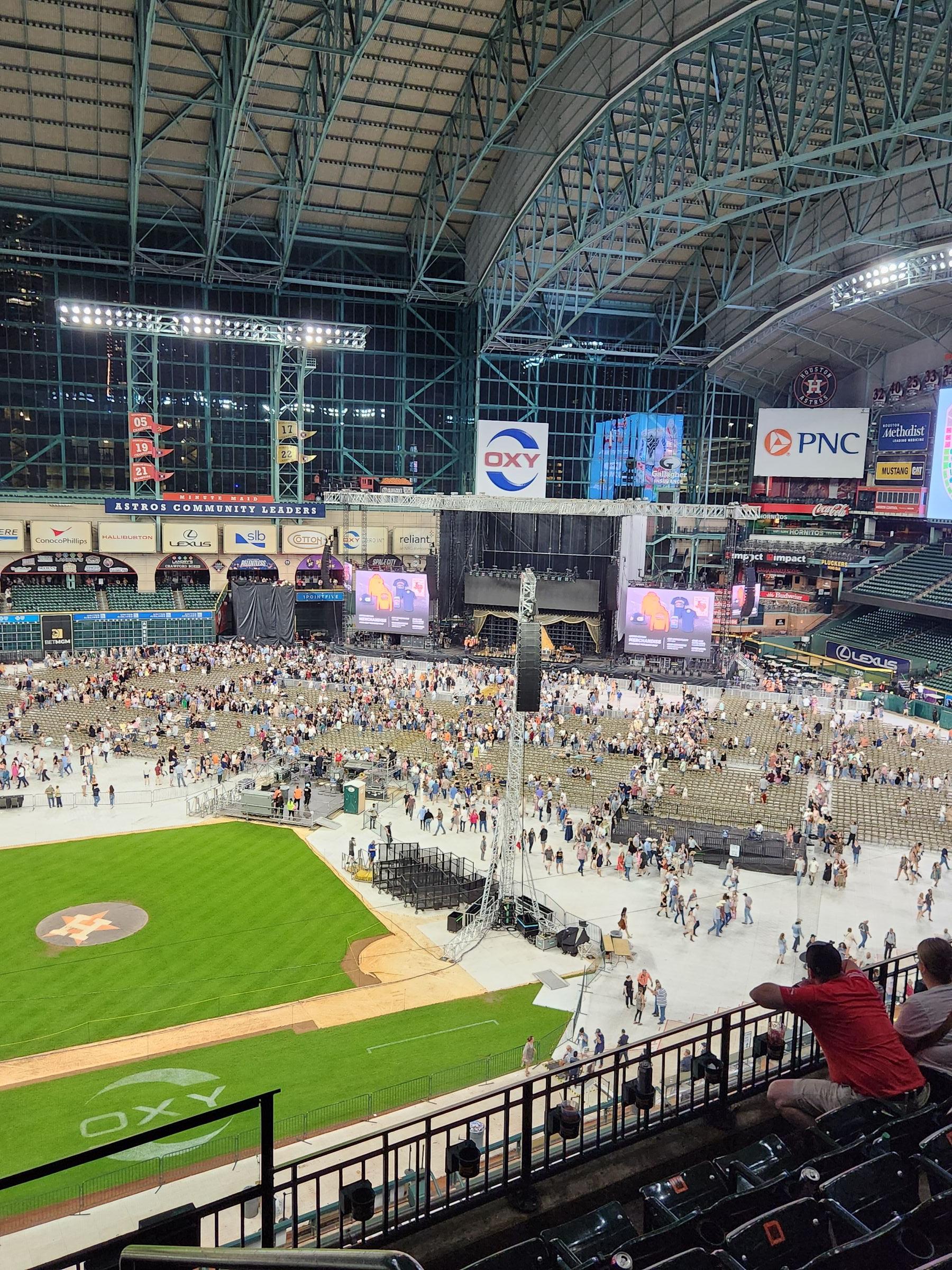 section 323, row 5 seat view  for concert - minute maid park