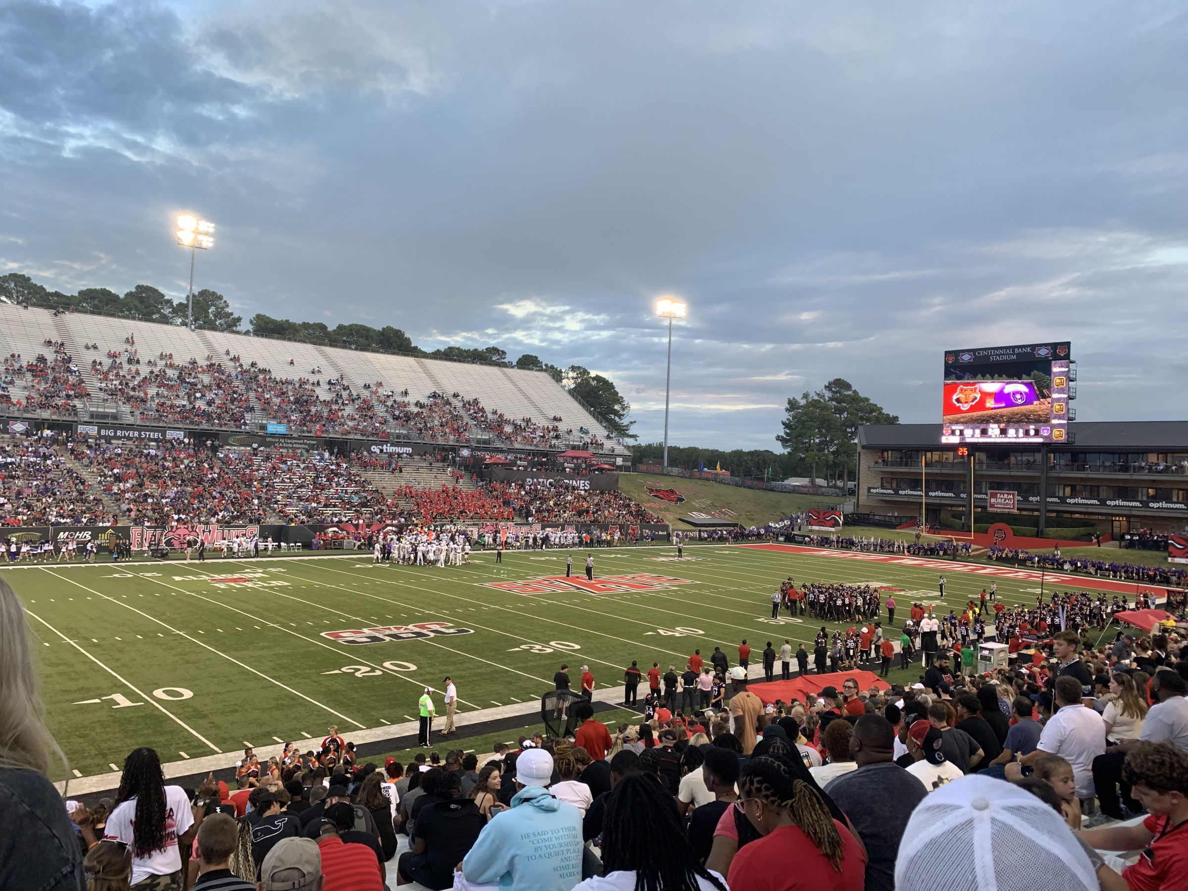 section h, row 23 seat view  - centennial bank stadium