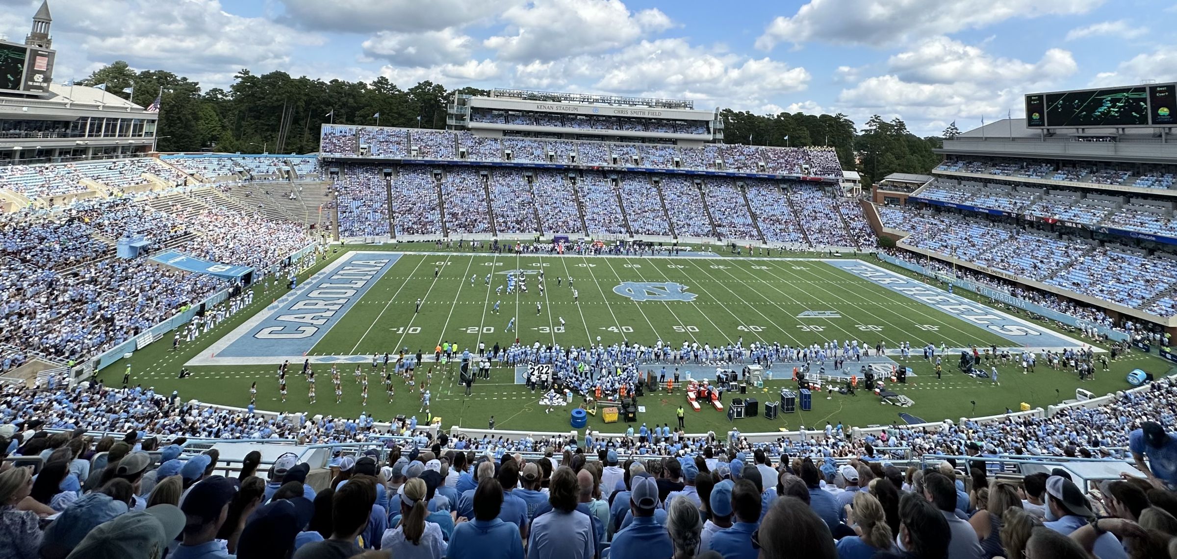 section 223, row u seat view  - kenan memorial stadium