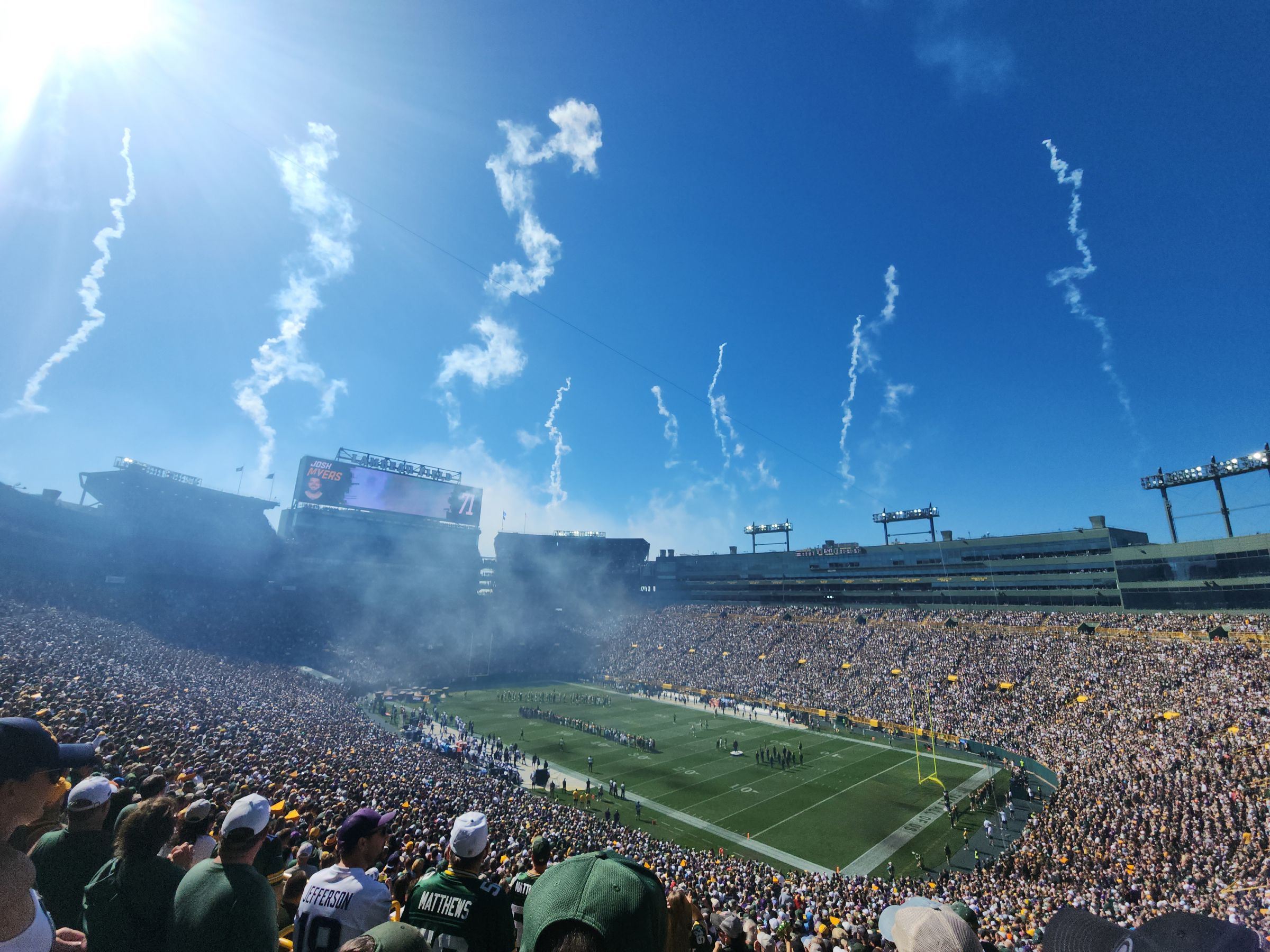 section 407, row 7 seat view  - lambeau field