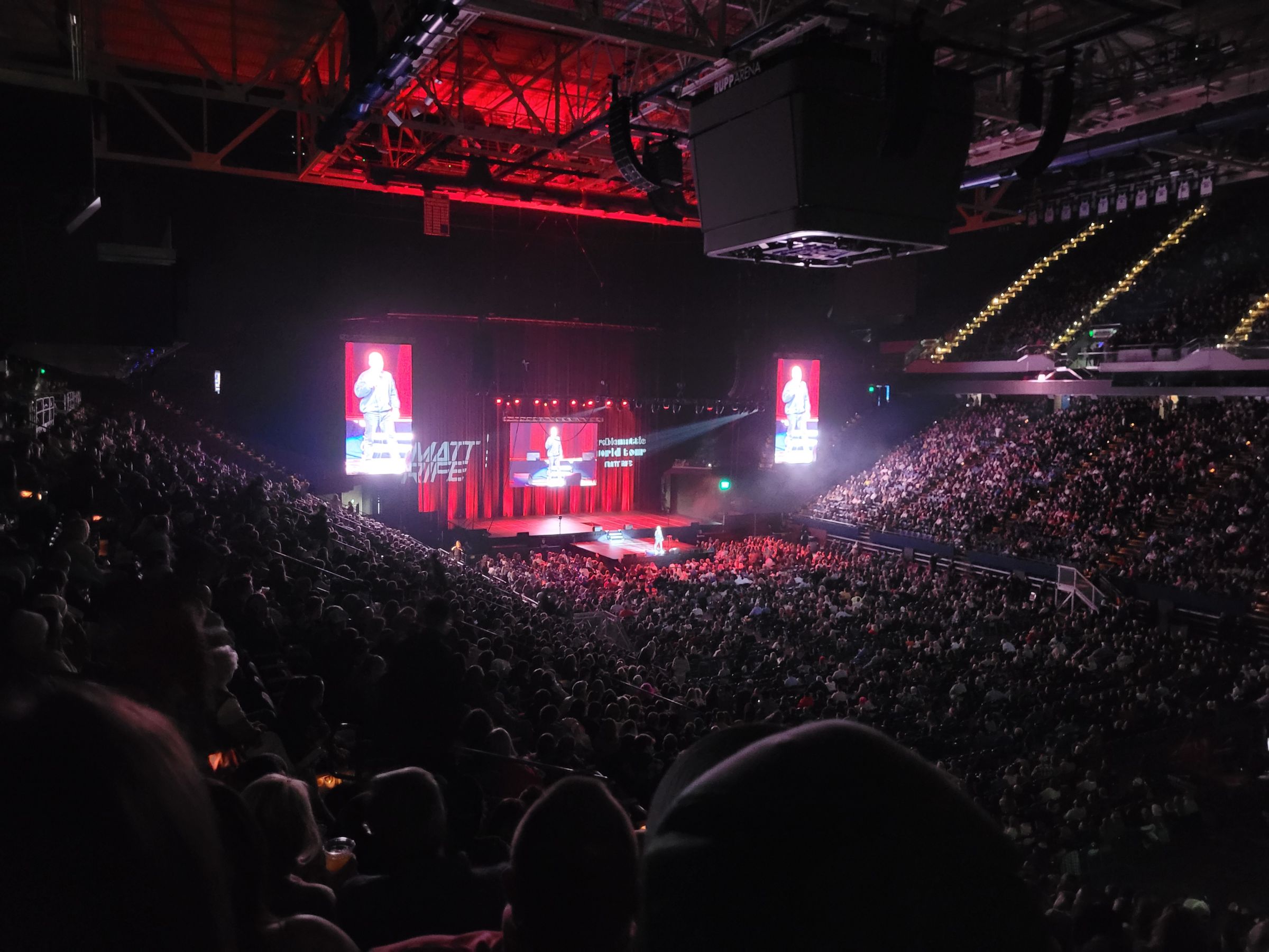 section 27, row y seat view  for concert - rupp arena