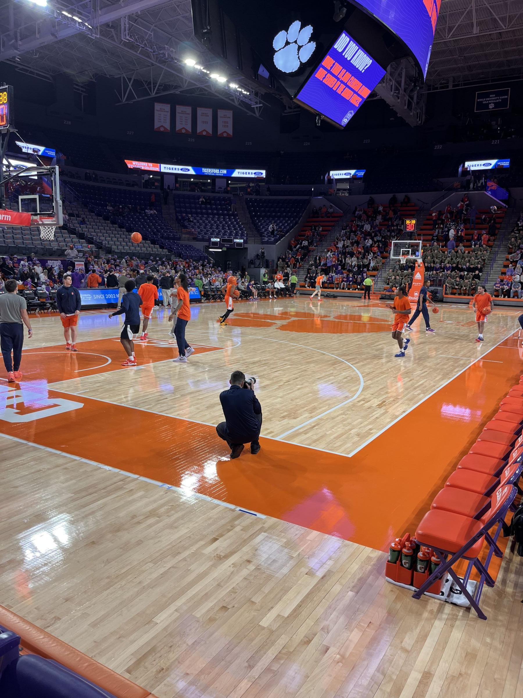 section 102, row k seat view  - littlejohn coliseum