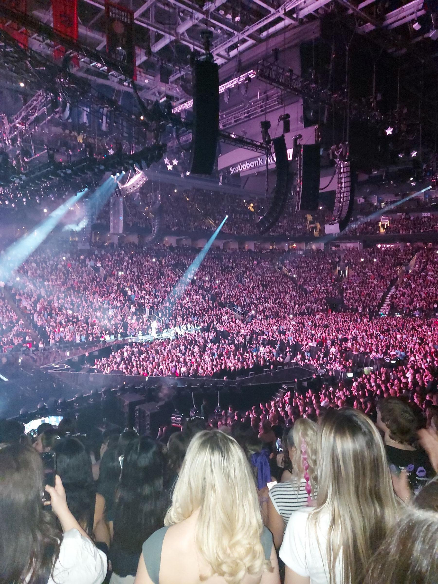 section 111, row 21 seat view  for concert - scotiabank arena