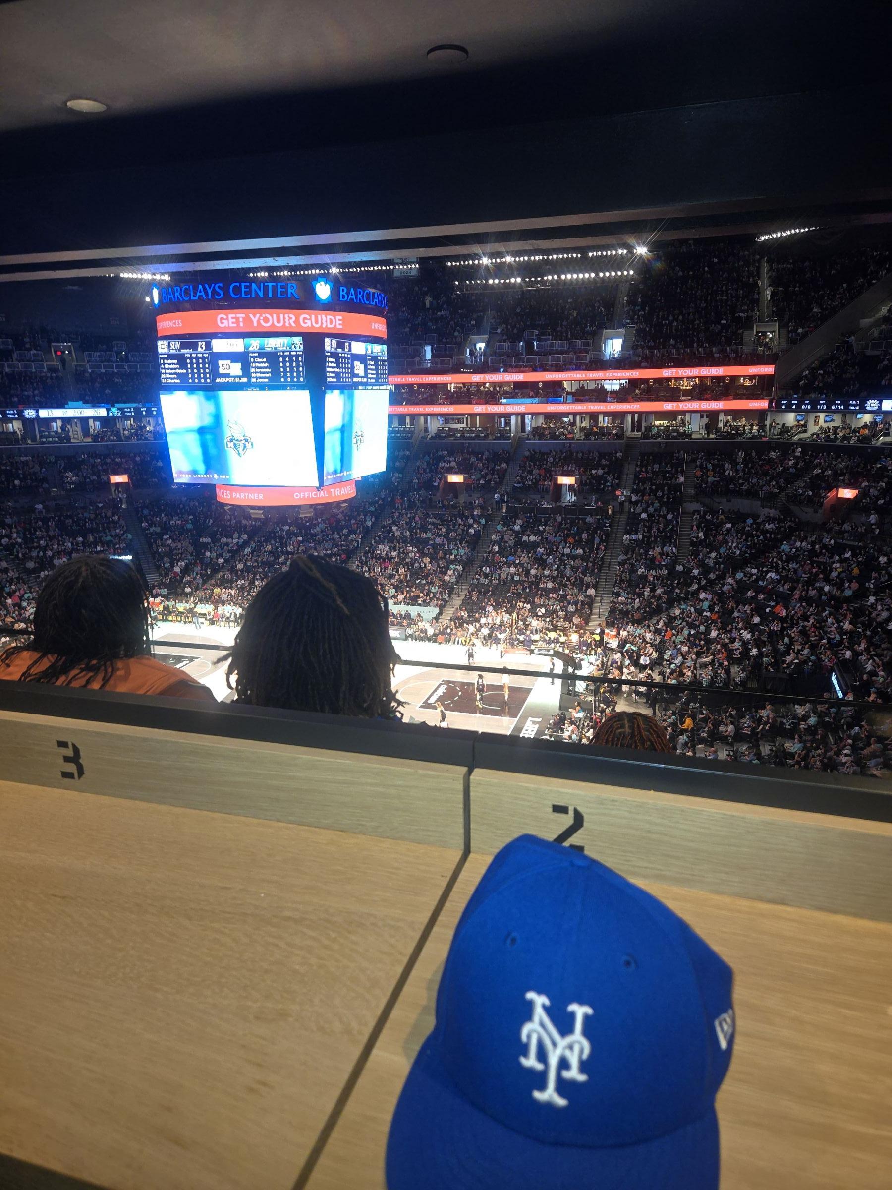 key 2, row c seat view for basketball - barclays center