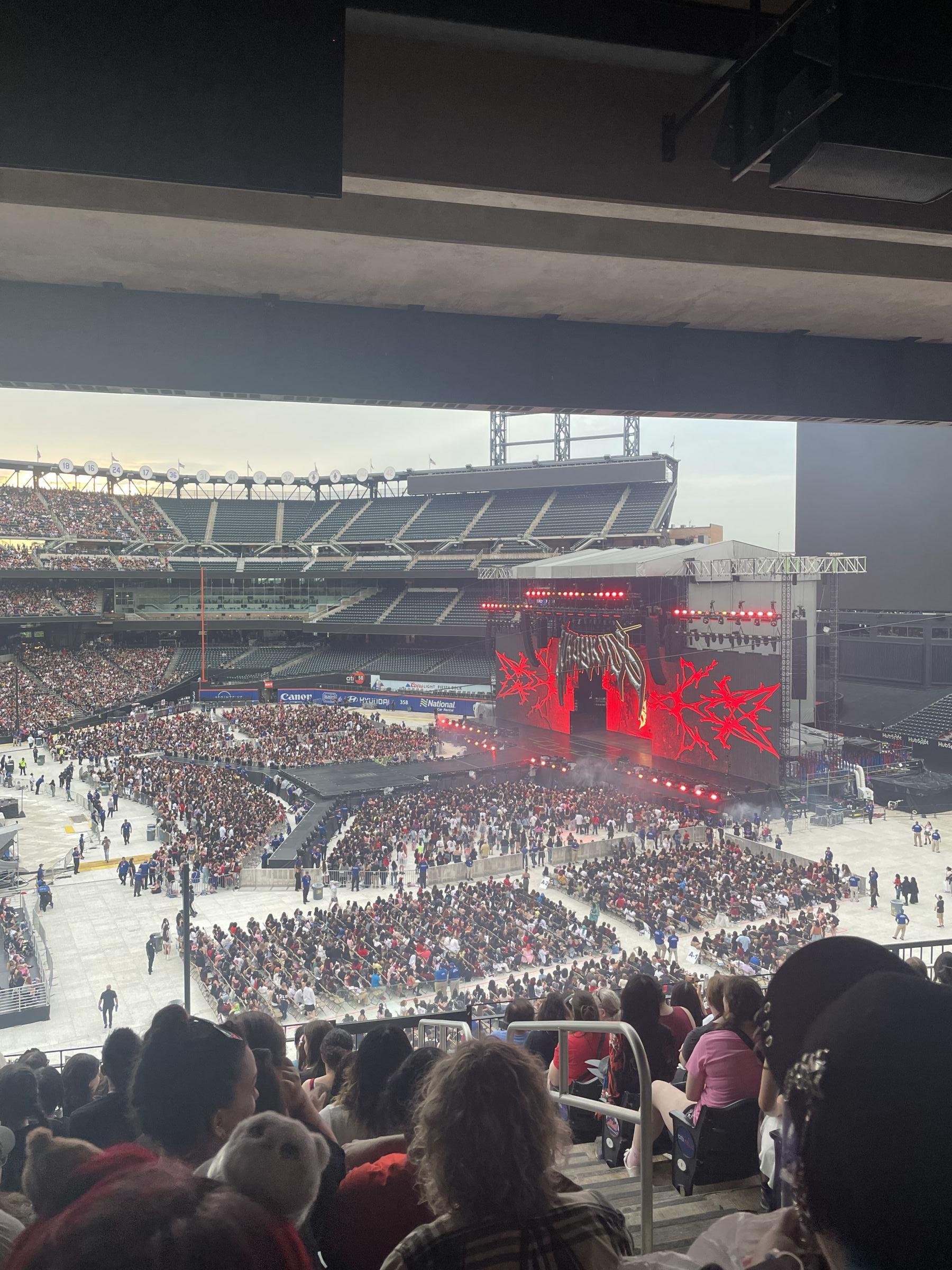 section 307, row 10 seat view for concert - citi field