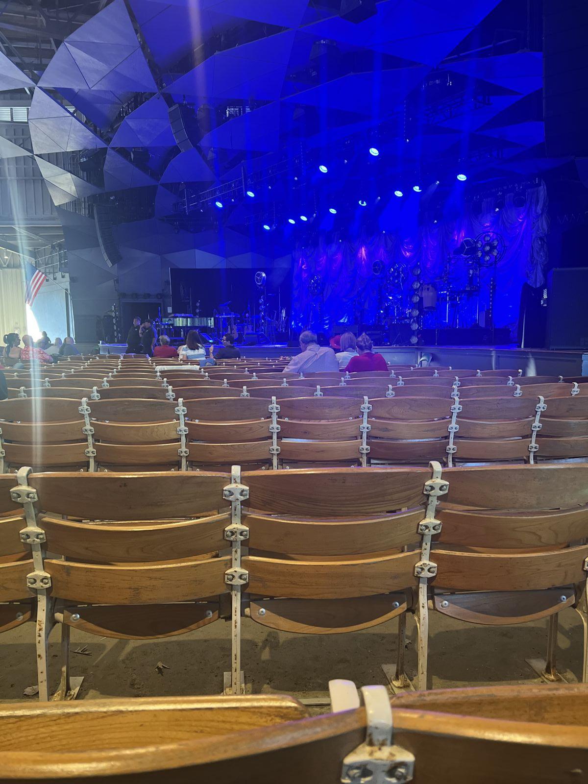 section 6, row c seat view - tanglewood