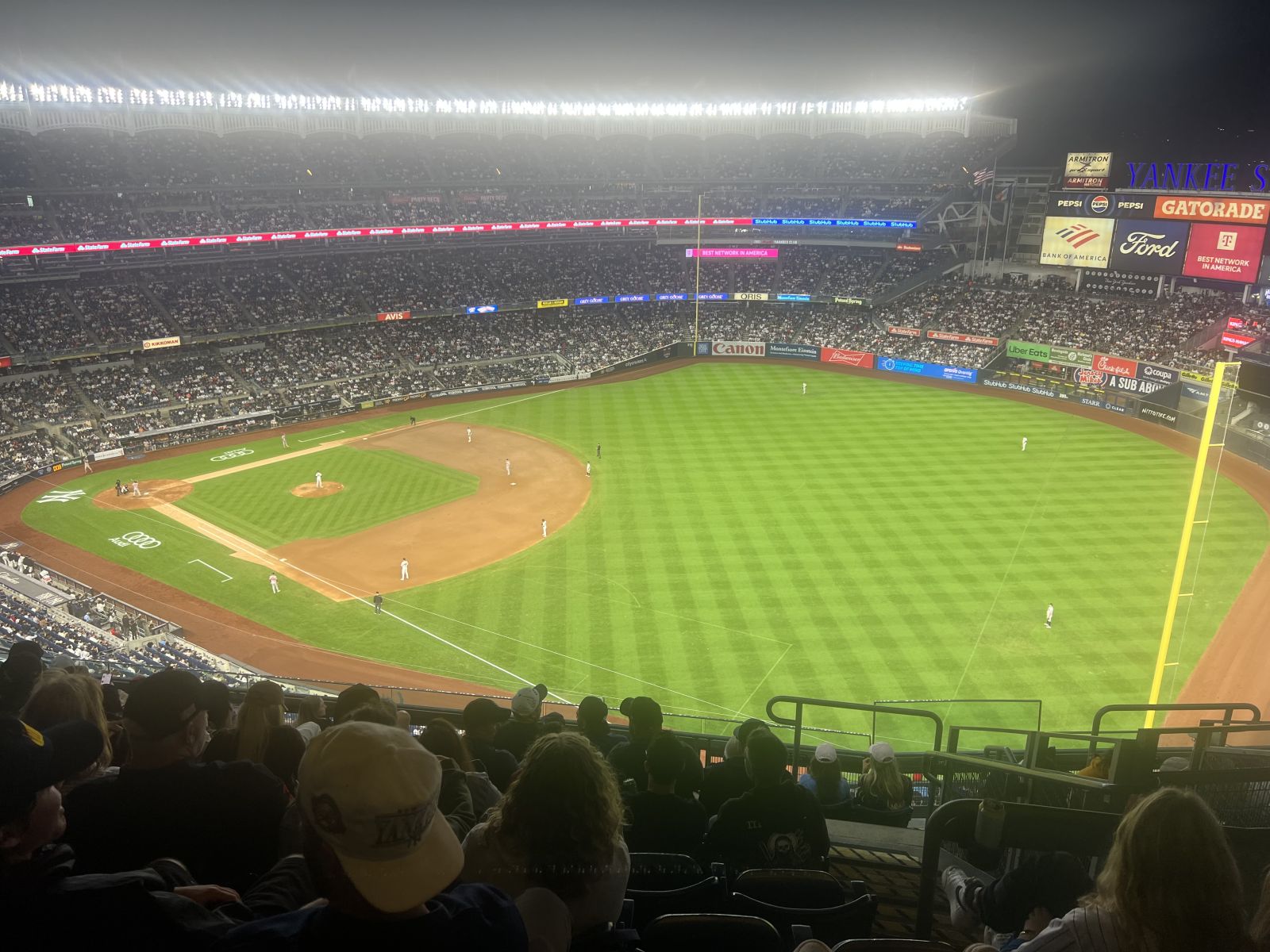 section 410, row 10 seat view for baseball - yankee stadium