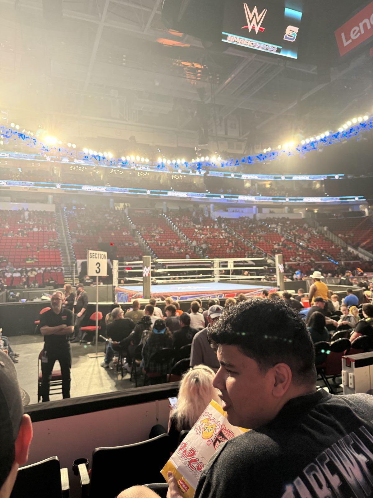 section 121, row d seat view for fighting - lenovo center