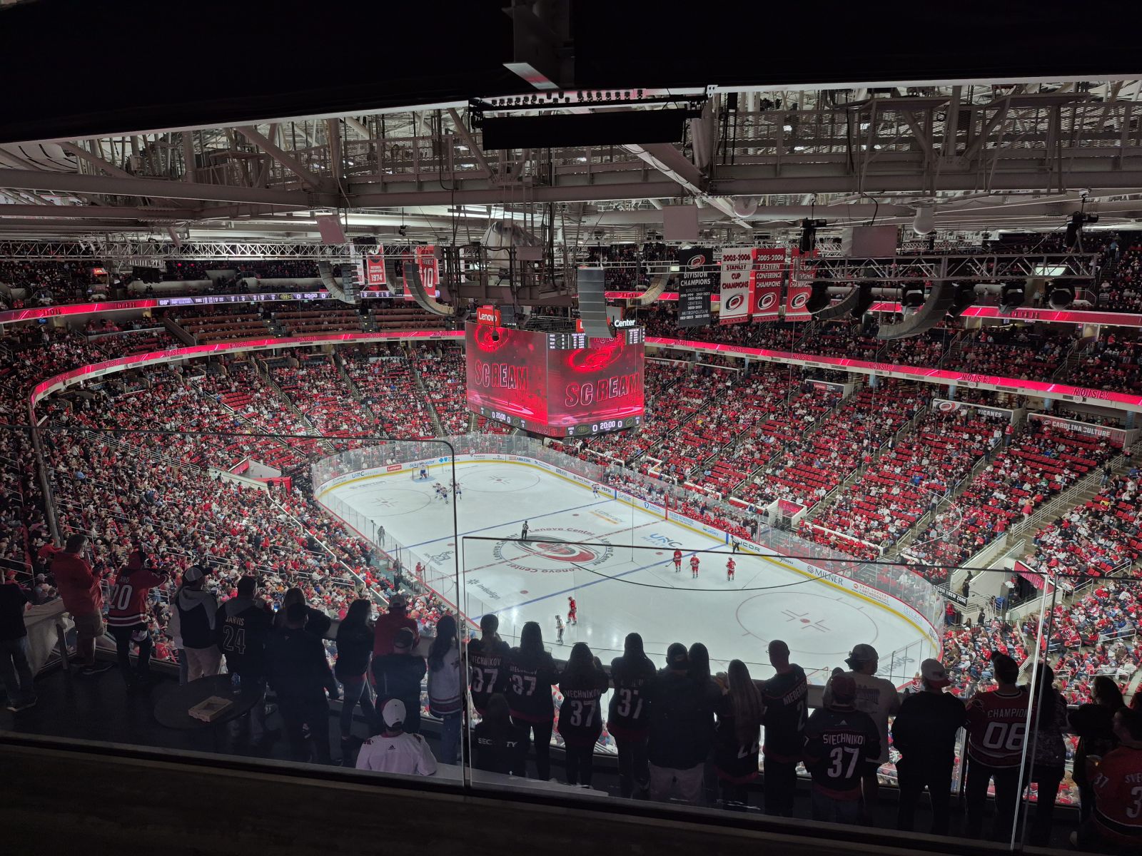 section 318, row j seat view for hockey - lenovo center