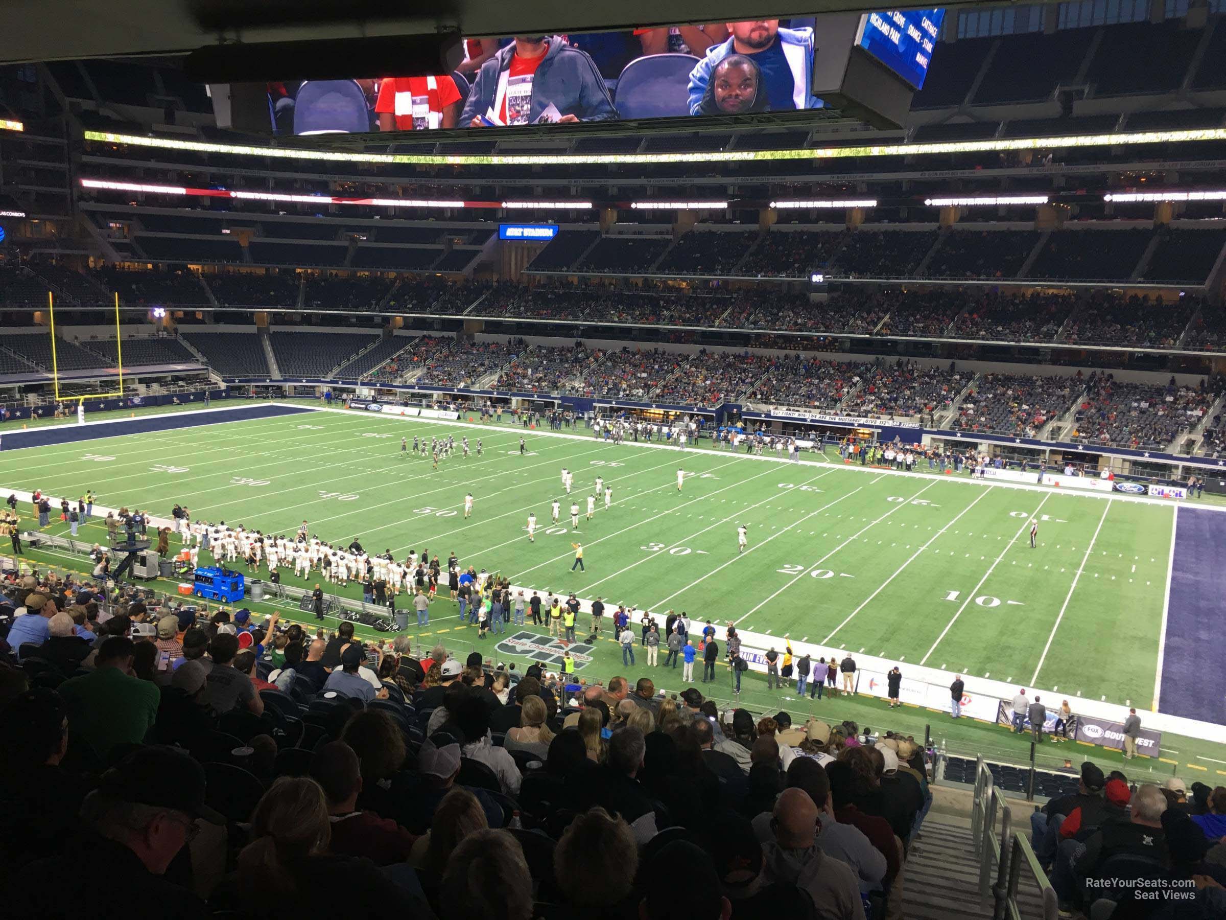 section c231, row 14 seat view  for football - at&t stadium (cowboys stadium)