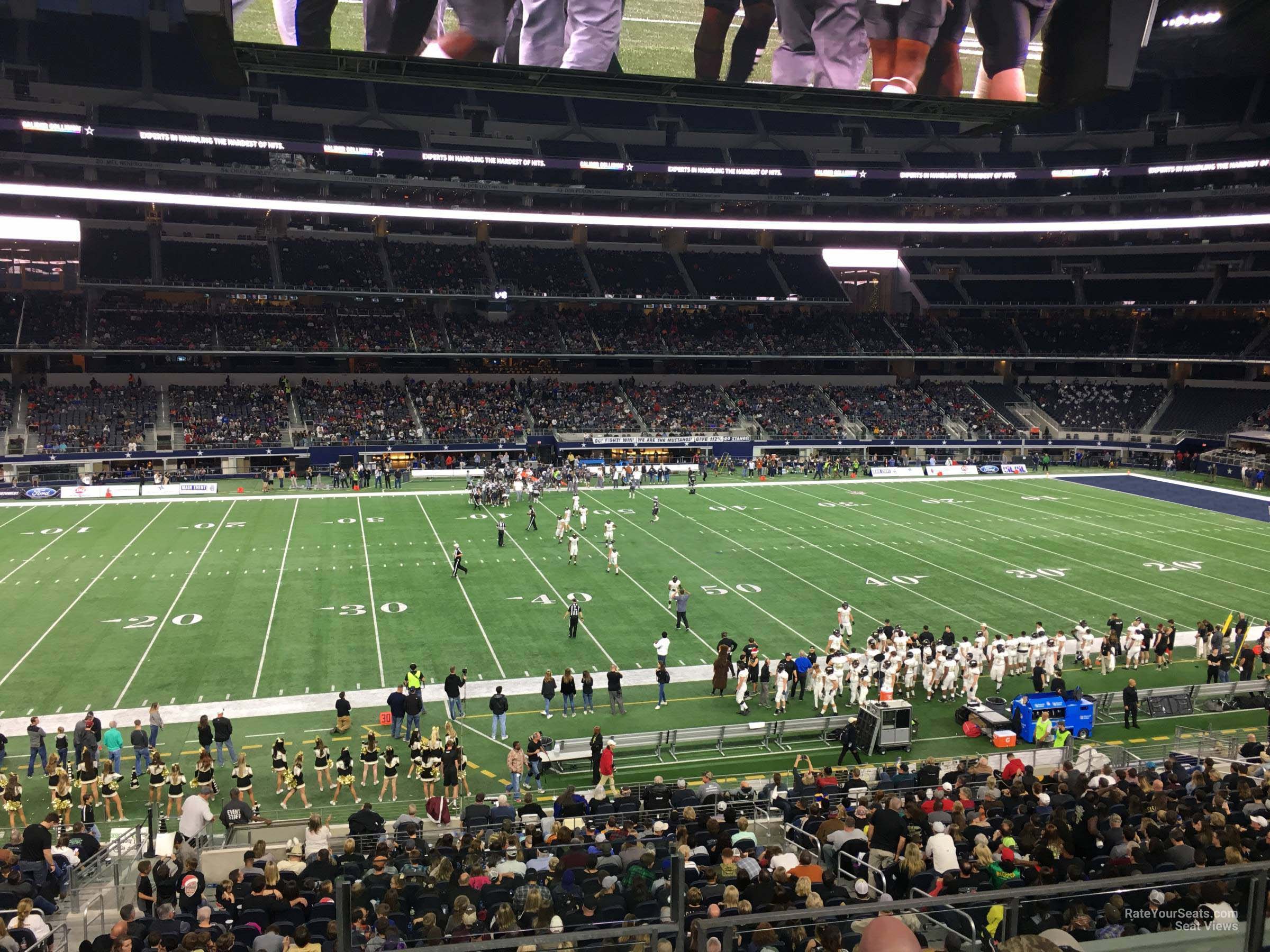 section c236, row 4 seat view  for football - at&t stadium (cowboys stadium)