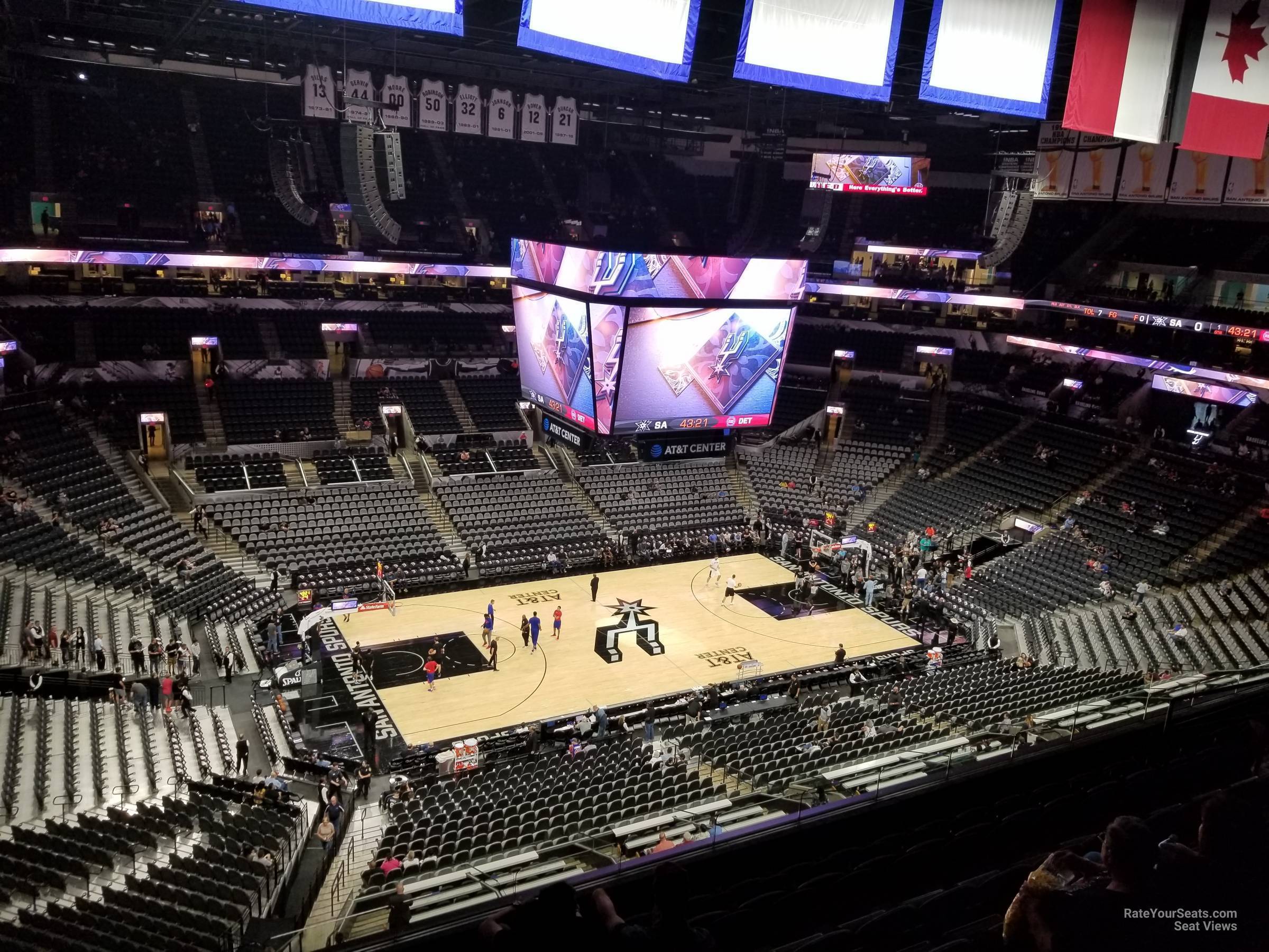 At&t Center Section 210 - San Antonio Spurs - Rateyourseats.com