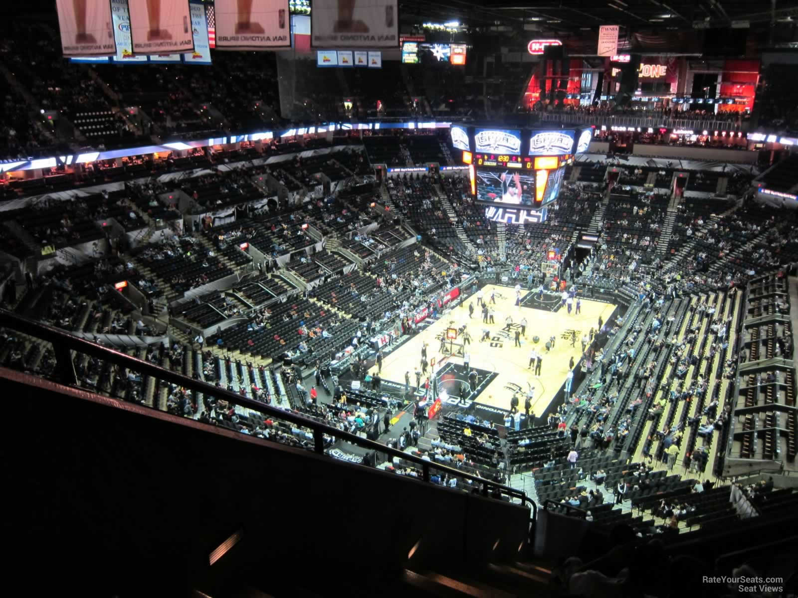San Antonio Spurs Seating Chart With Rows And Seats