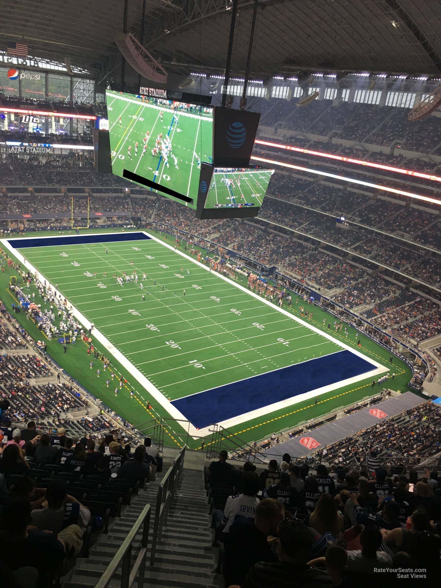 section 403, row 22 seat view  for football - at&t stadium (cowboys stadium)