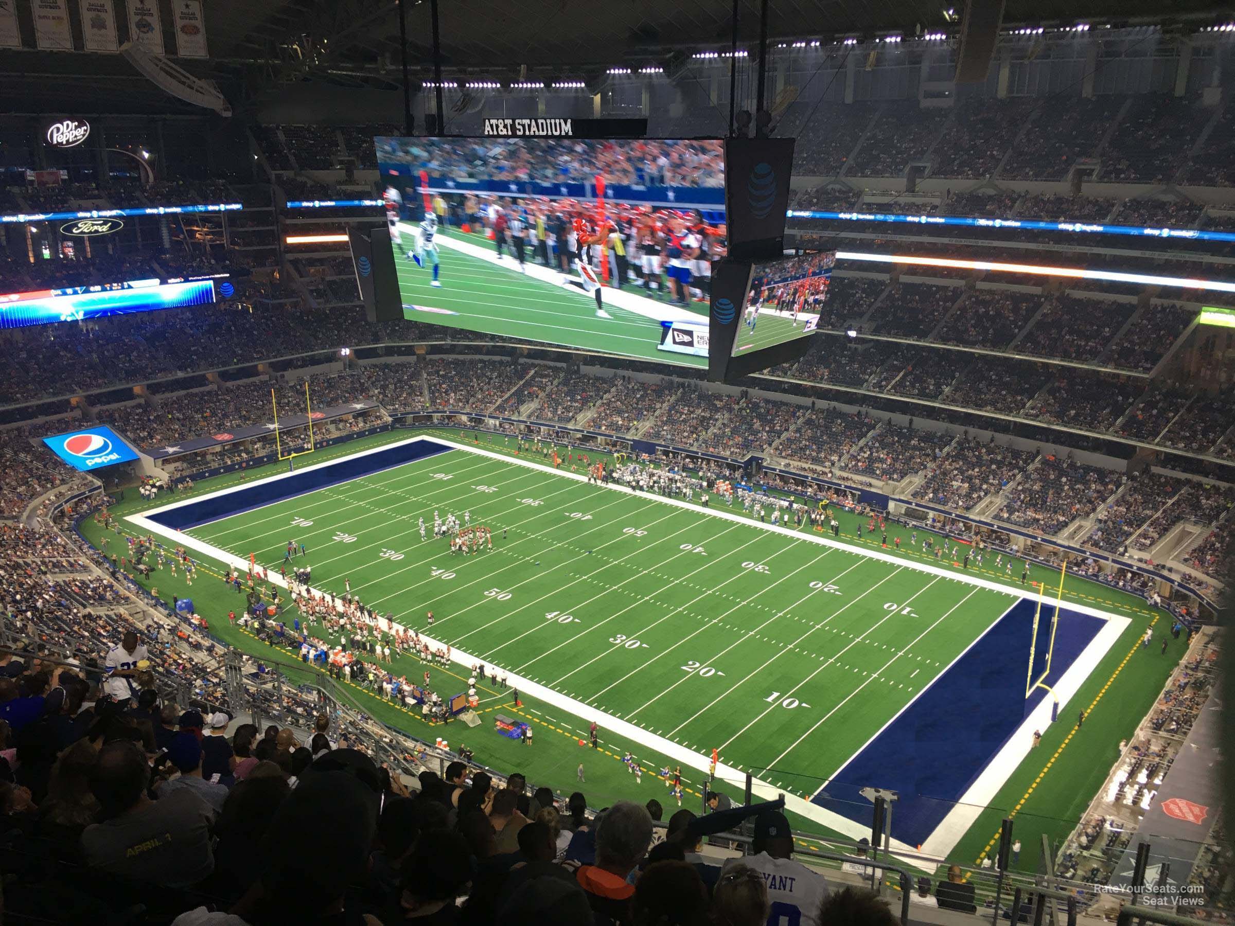 section 425, row 22 seat view  for football - at&t stadium (cowboys stadium)
