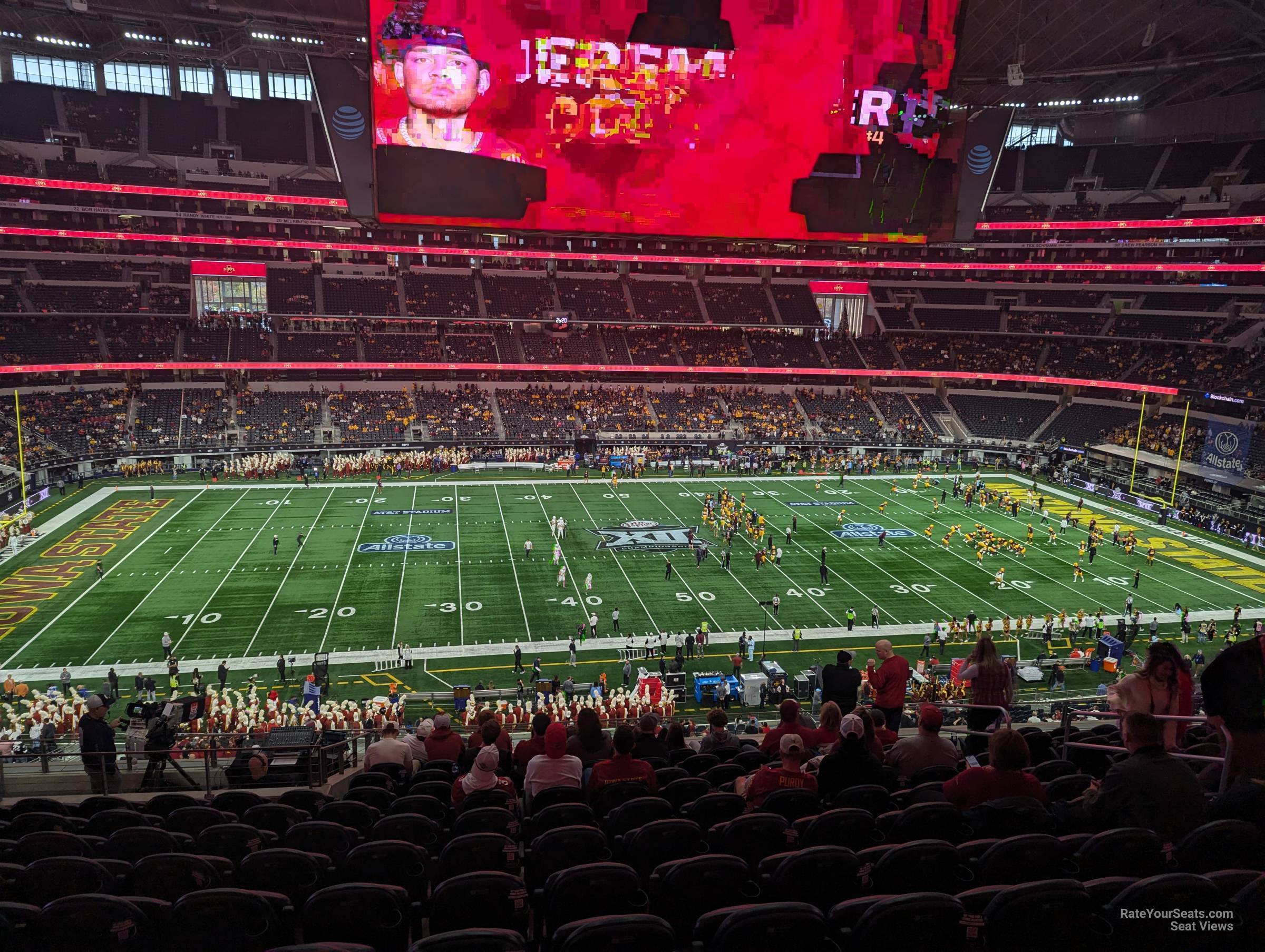 section c337, row 11 seat view  for football - at&t stadium (cowboys stadium)