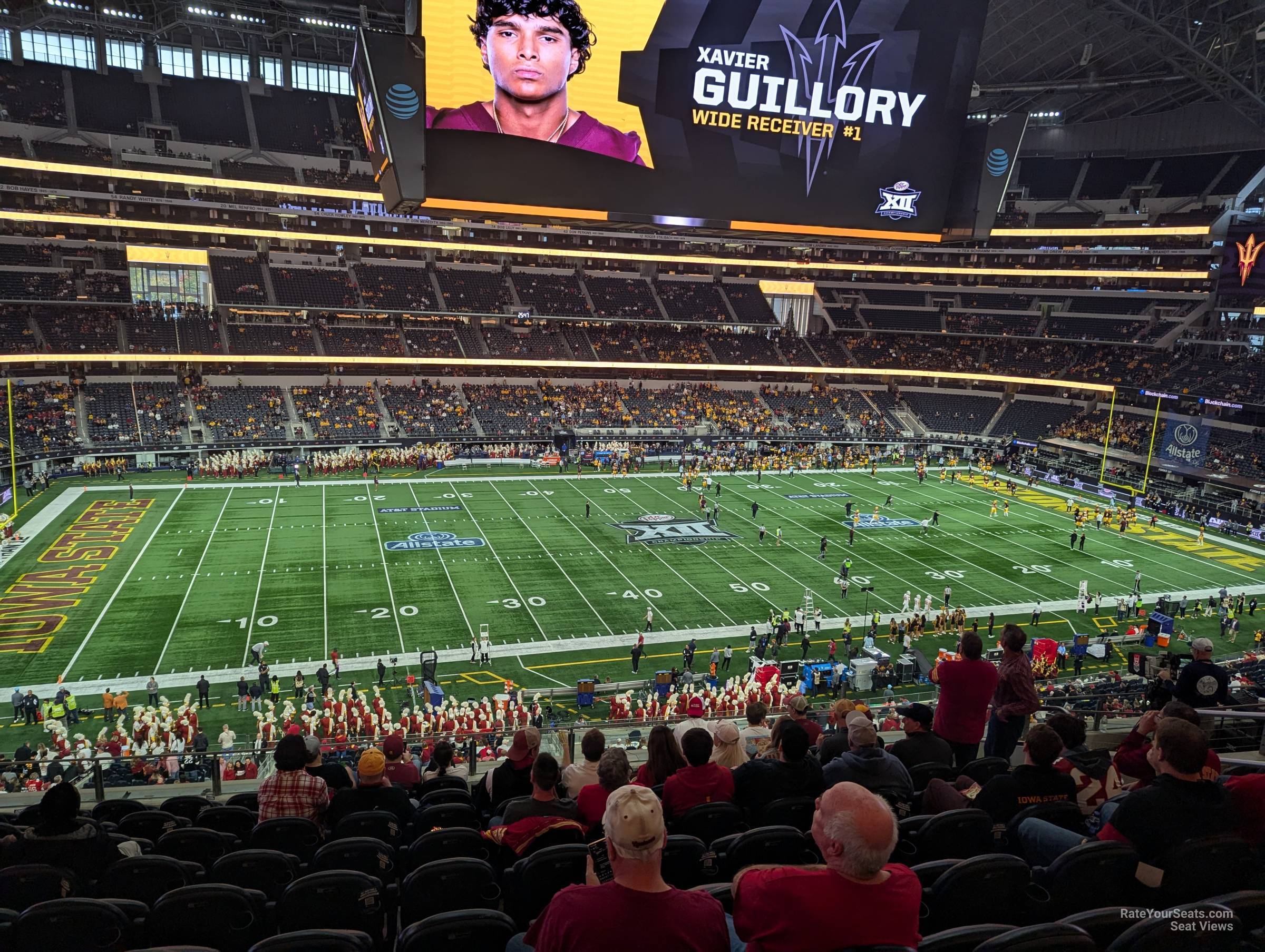 section c338, row 11 seat view  for football - at&t stadium (cowboys stadium)