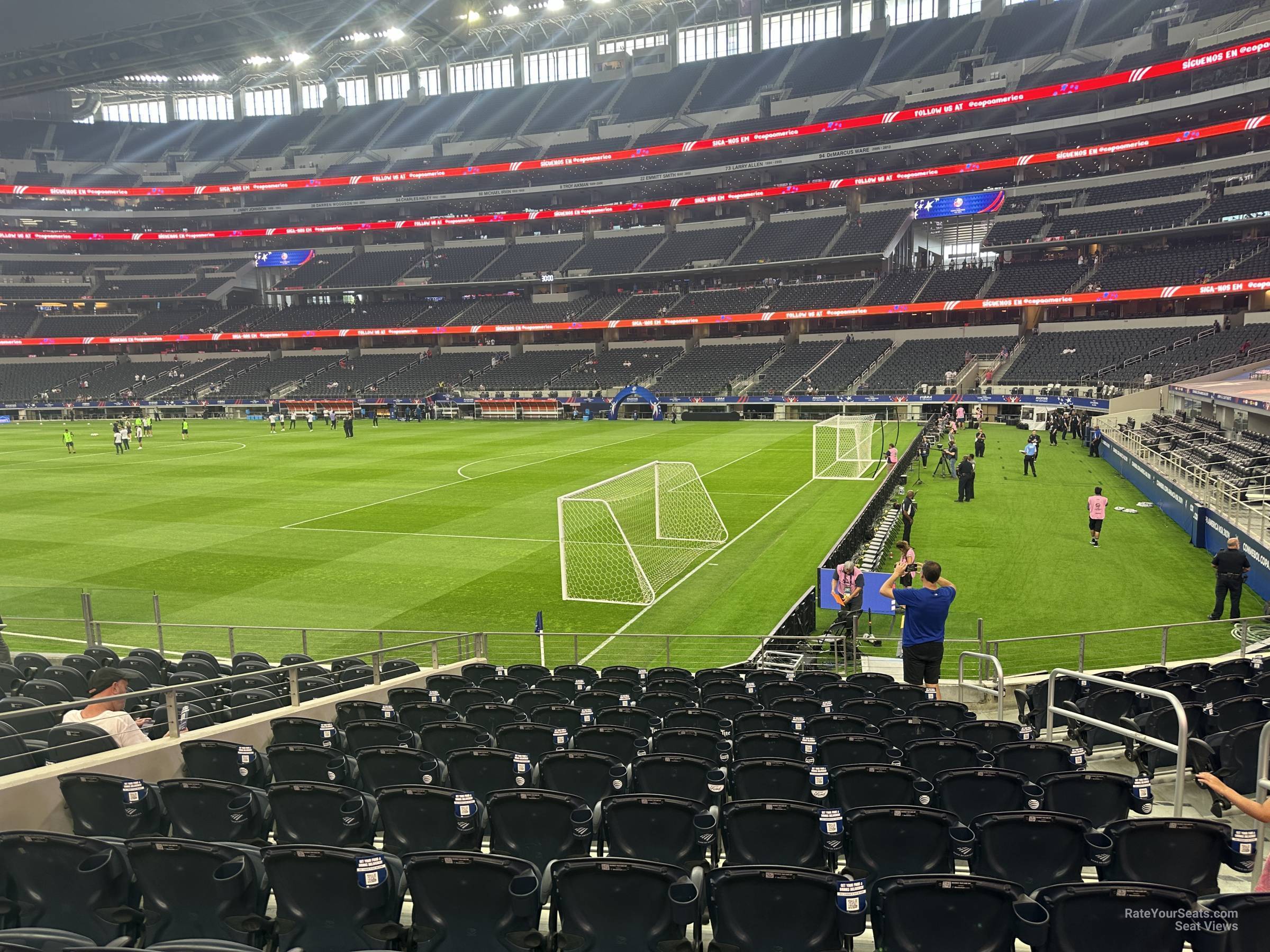 section 103, row 12 seat view  for soccer - at&t stadium (cowboys stadium)