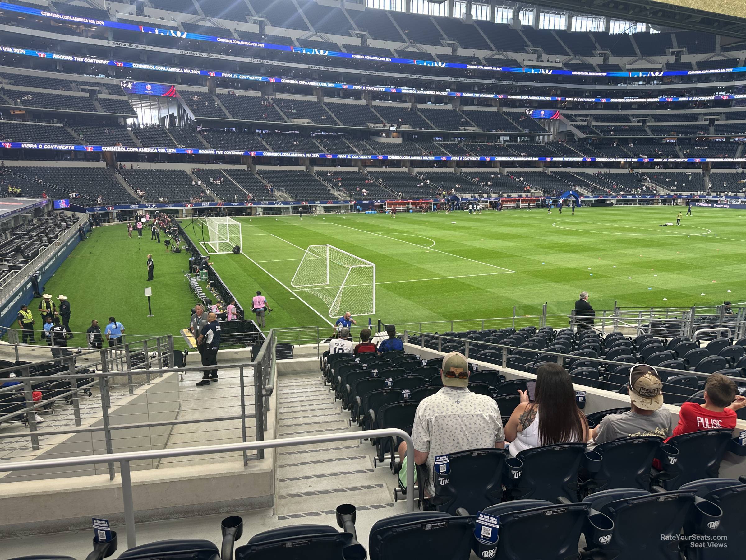 section 118, row 17 seat view  for soccer - at&t stadium (cowboys stadium)