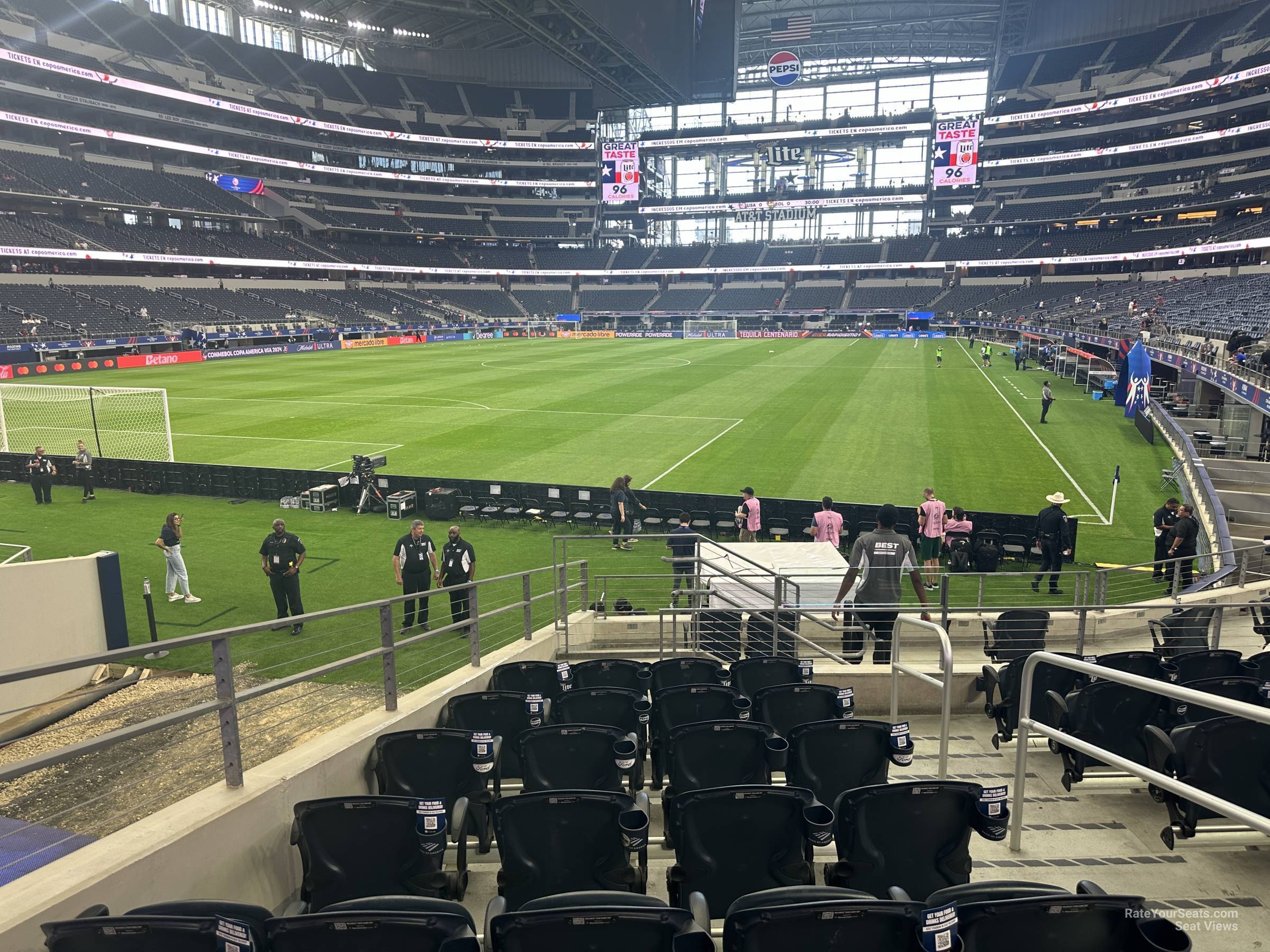 section 146, row 11 seat view  for soccer - at&t stadium (cowboys stadium)