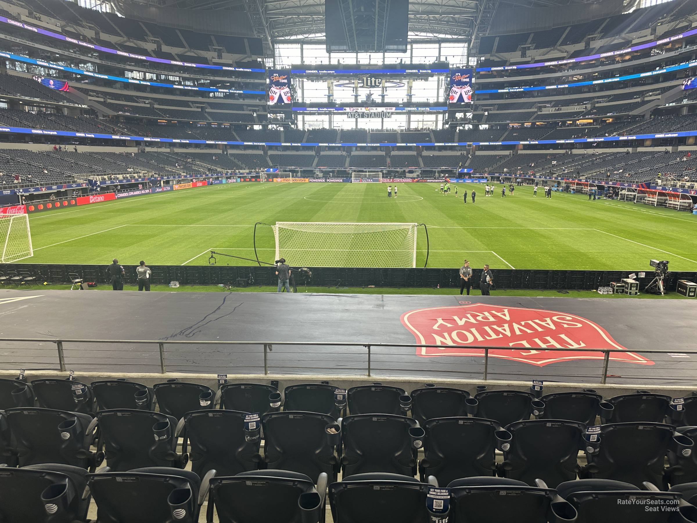 section 148, row 13 seat view  for soccer - at&t stadium (cowboys stadium)