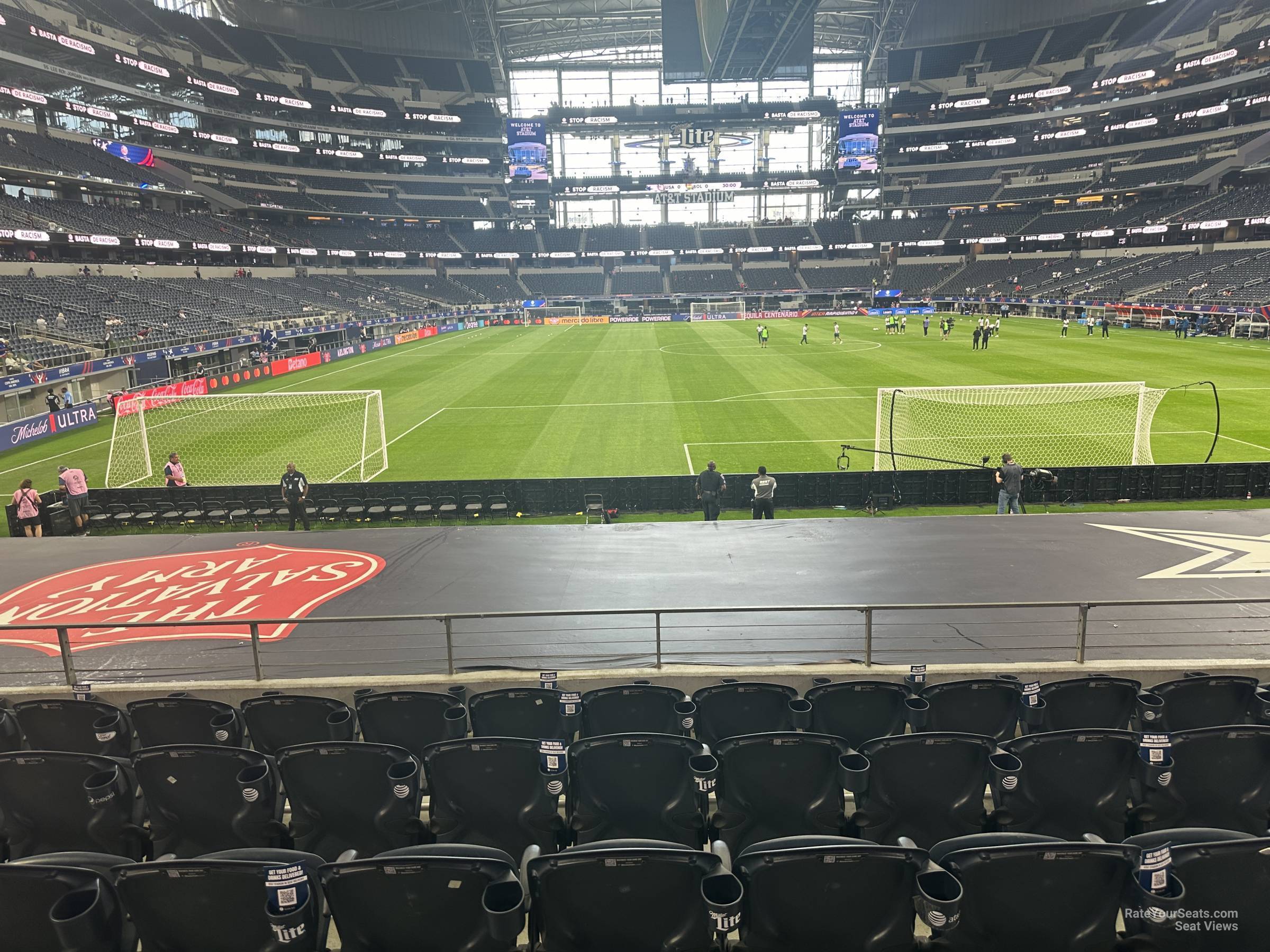 section 149, row 13 seat view  for soccer - at&t stadium (cowboys stadium)