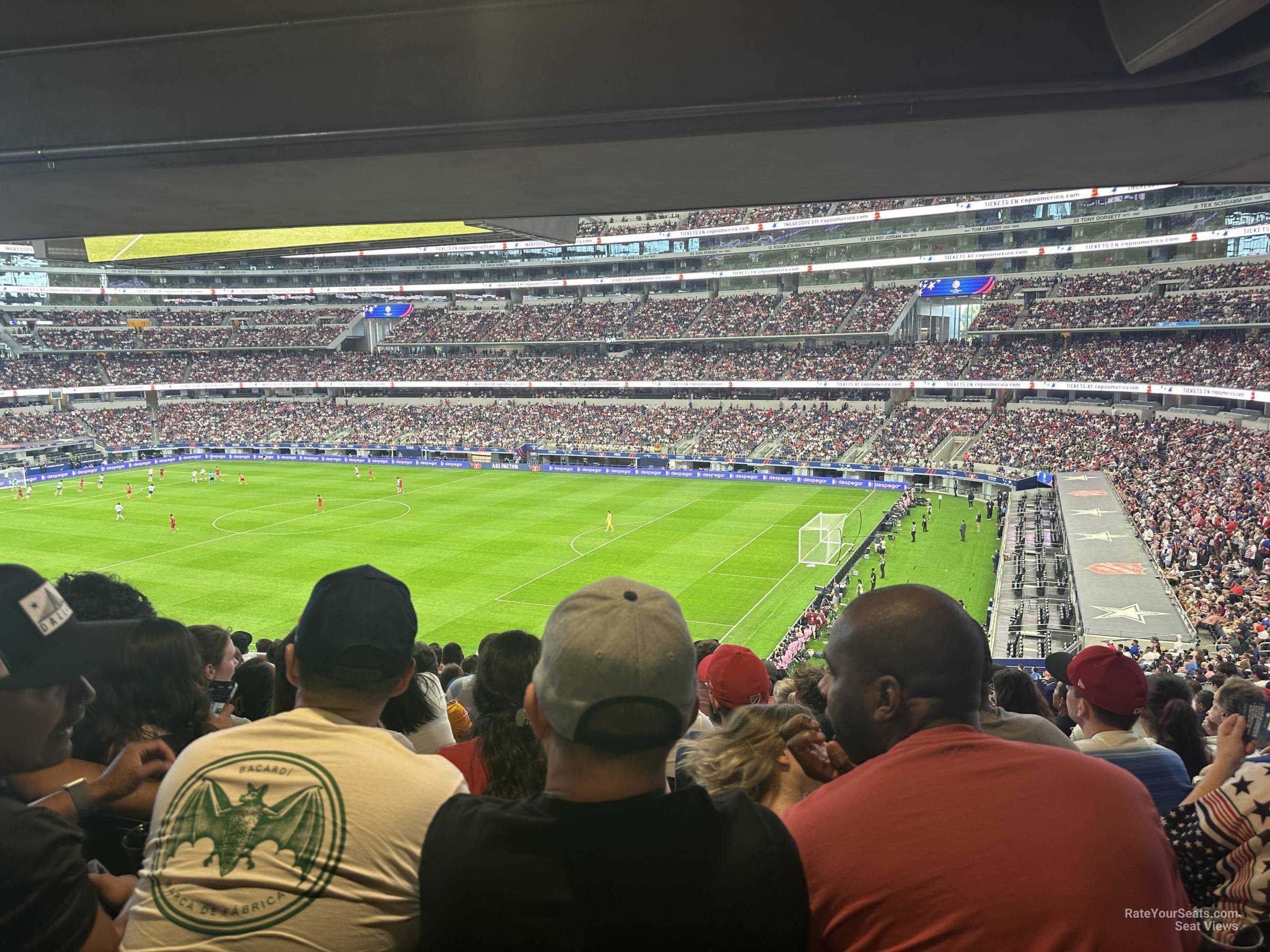 section 229, row 15 seat view  for soccer - at&t stadium (cowboys stadium)