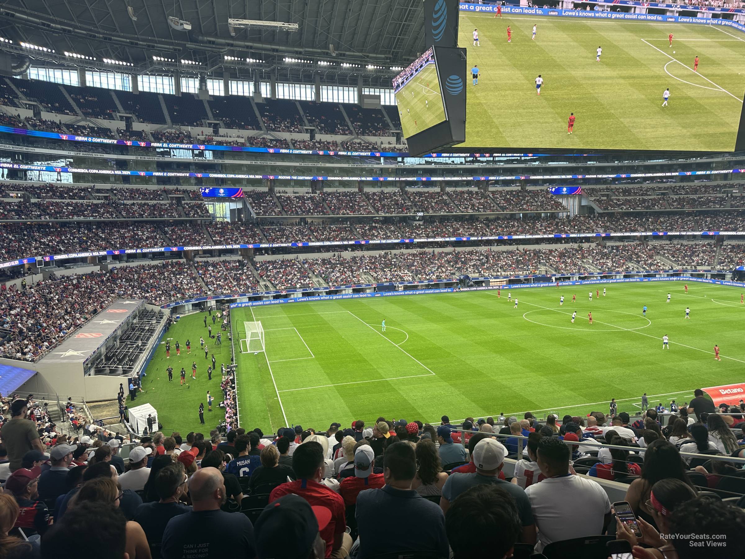 section 240, row 14 seat view  for soccer - at&t stadium (cowboys stadium)