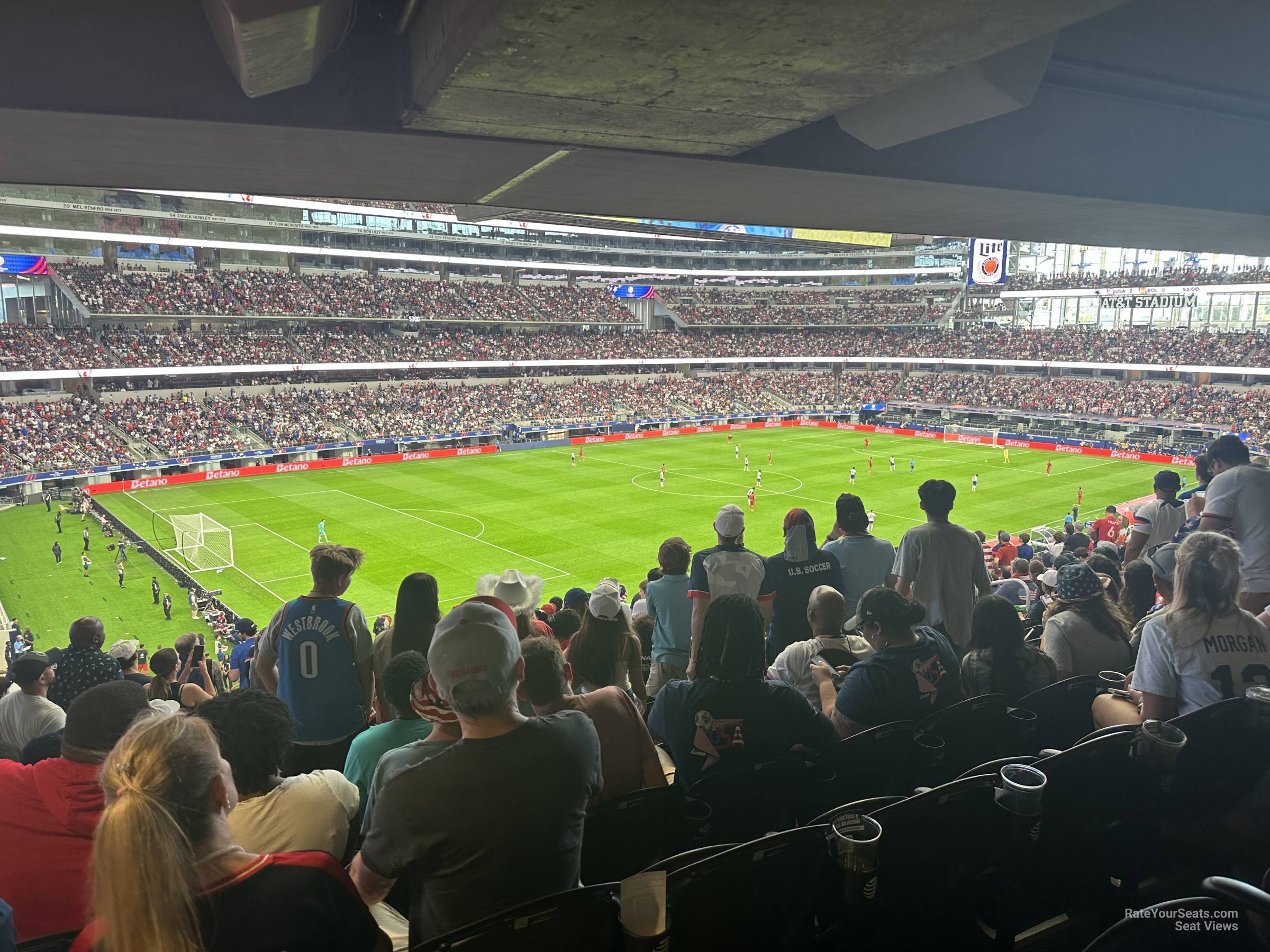 section 241, row 15 seat view  for soccer - at&t stadium (cowboys stadium)