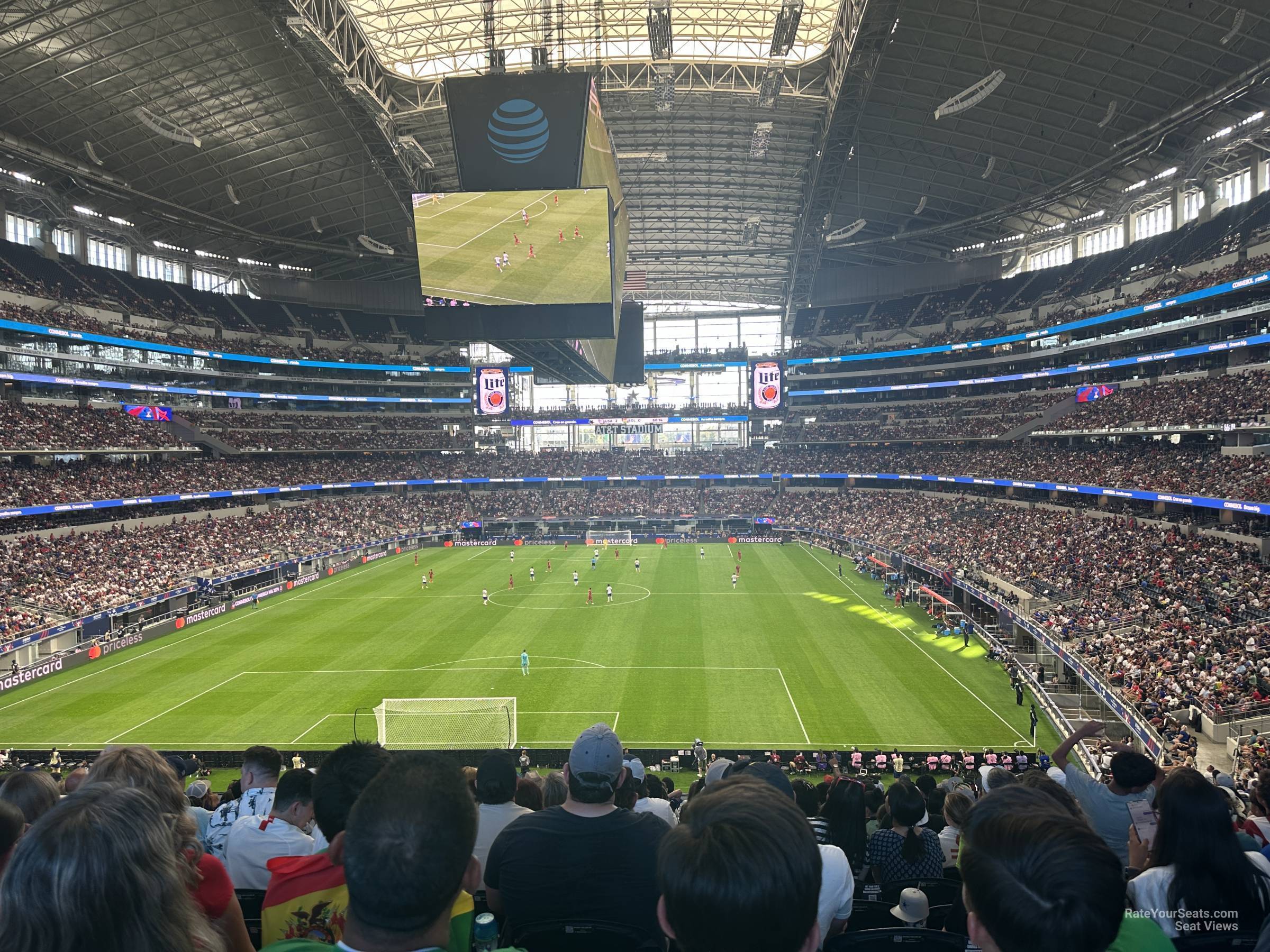 section 247, row 15 seat view  for soccer - at&t stadium (cowboys stadium)