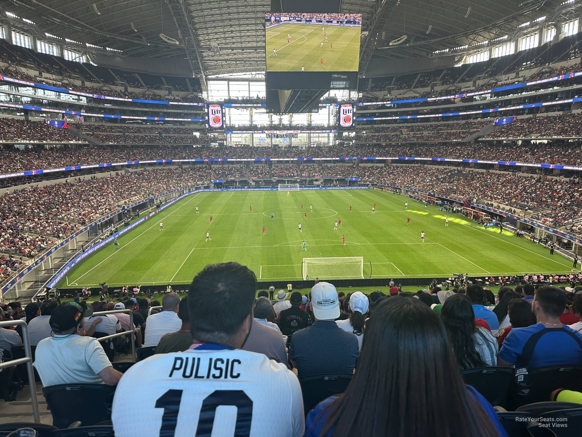 section 249, row 15 seat view  for soccer - at&t stadium (cowboys stadium)