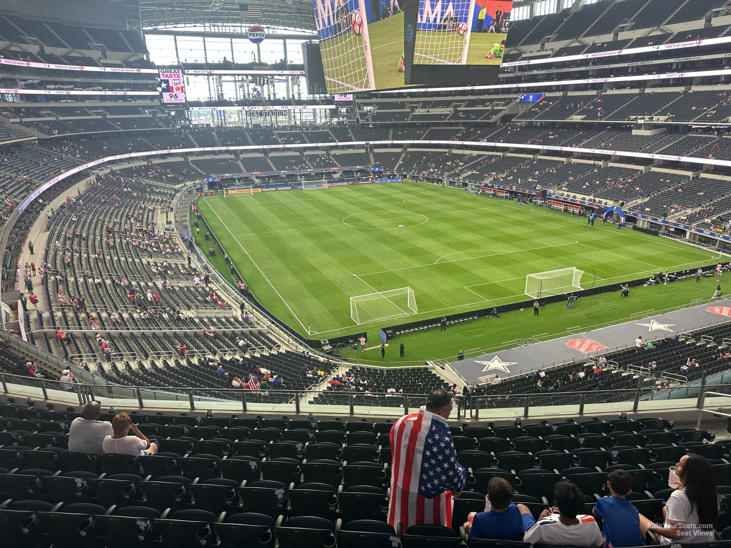 section 302, row 11 seat view  for soccer - at&t stadium (cowboys stadium)