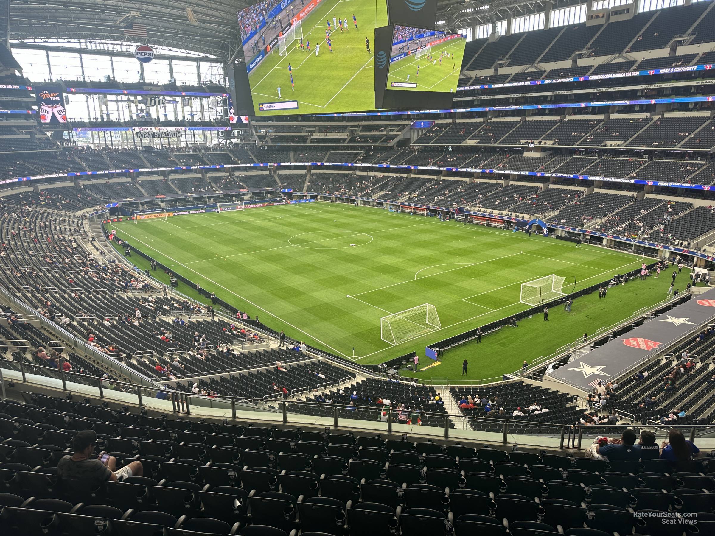 section 303, row 11 seat view  for soccer - at&t stadium (cowboys stadium)