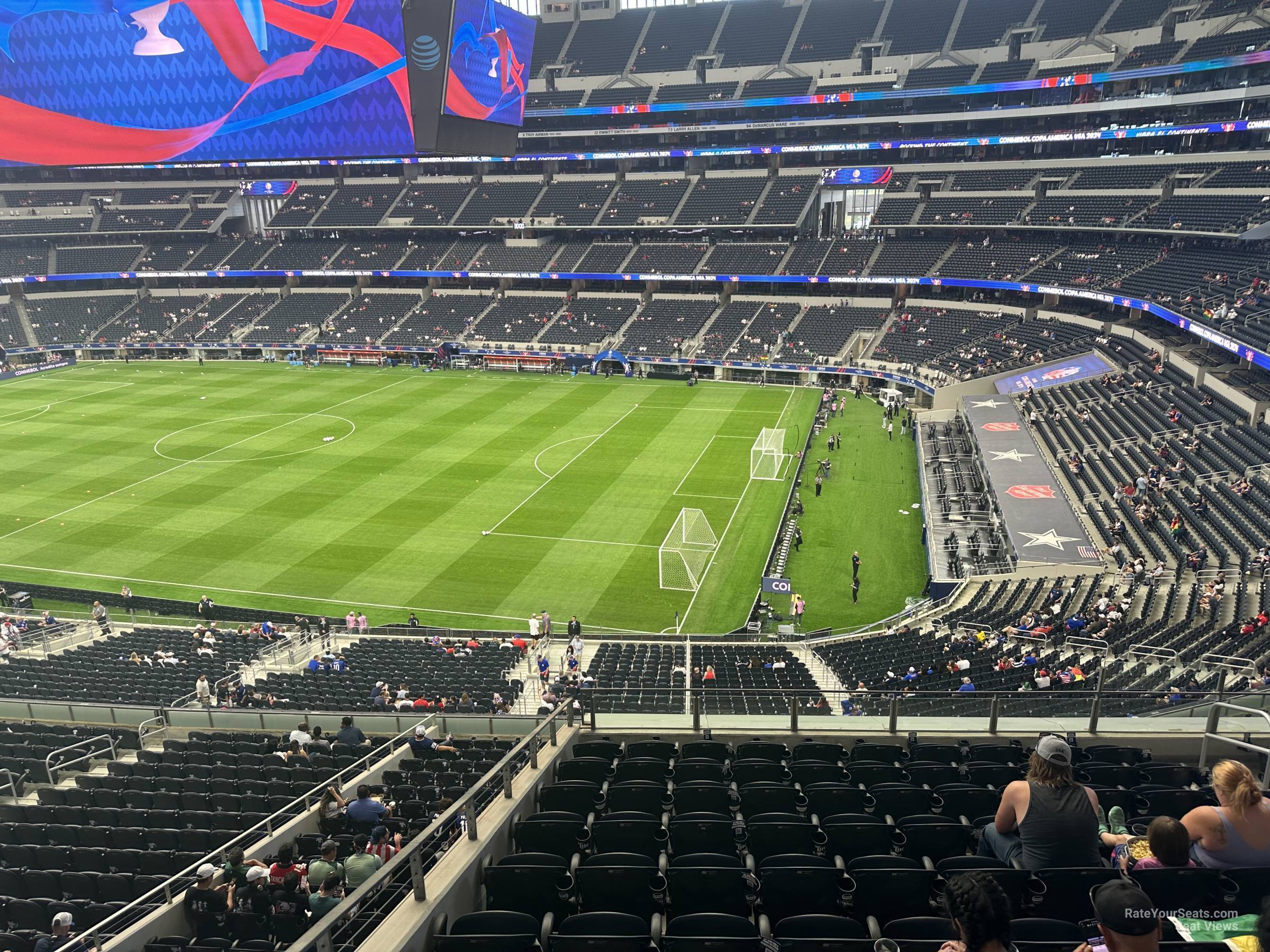 section 305, row 11 seat view  for soccer - at&t stadium (cowboys stadium)