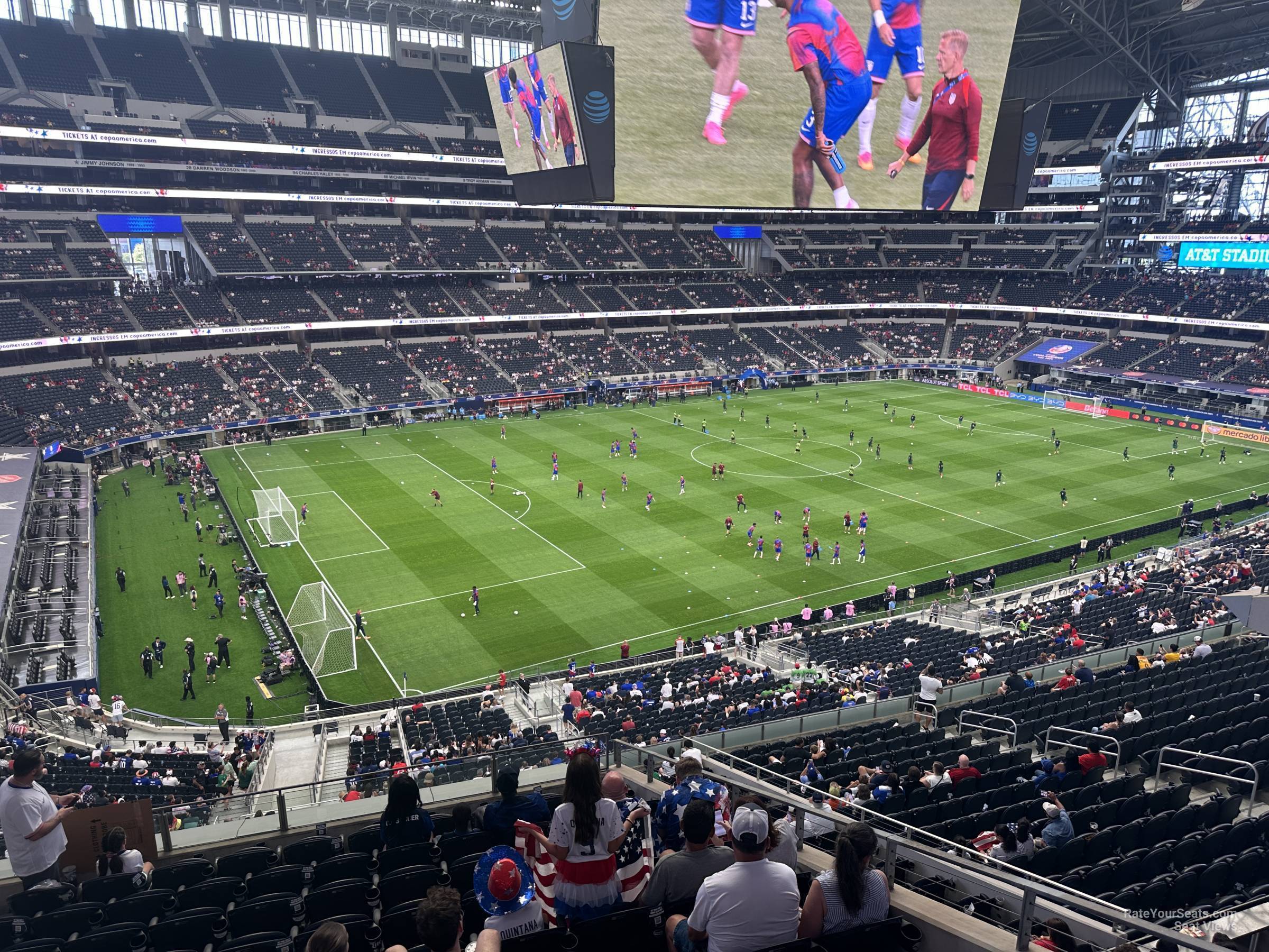 section 316, row 12 seat view  for soccer - at&t stadium (cowboys stadium)