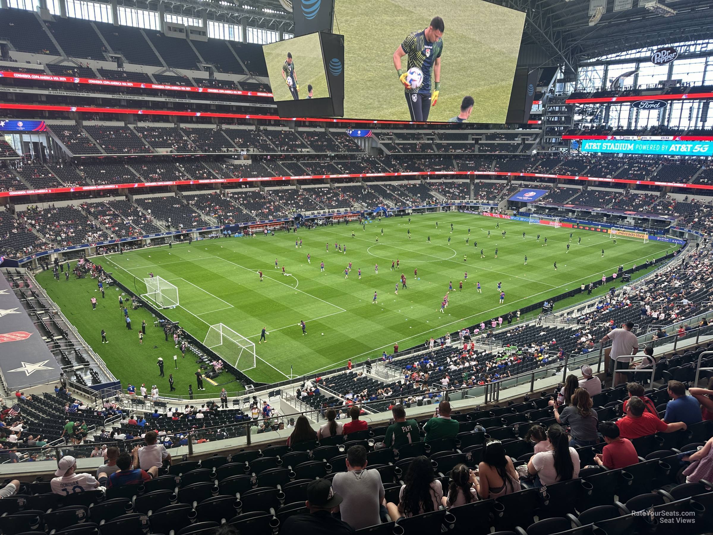 section 317, row 12 seat view  for soccer - at&t stadium (cowboys stadium)