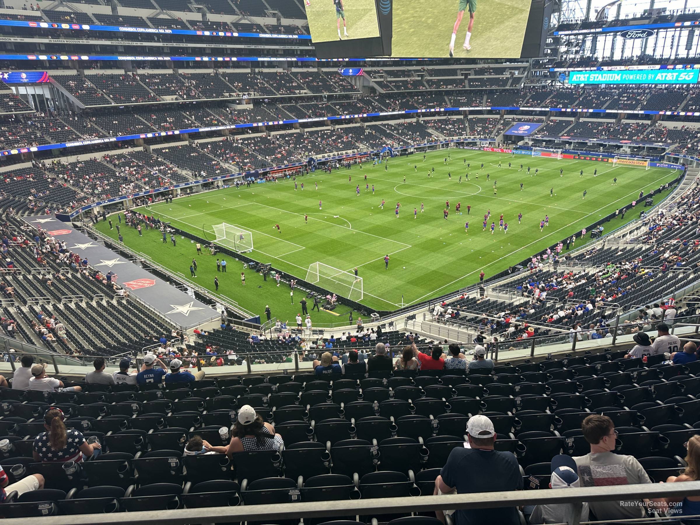 section 318, row 12 seat view  for soccer - at&t stadium (cowboys stadium)