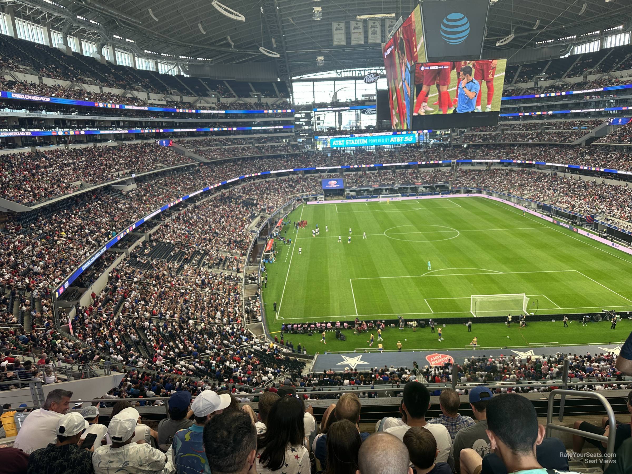 section 326, row 5 seat view  for soccer - at&t stadium (cowboys stadium)