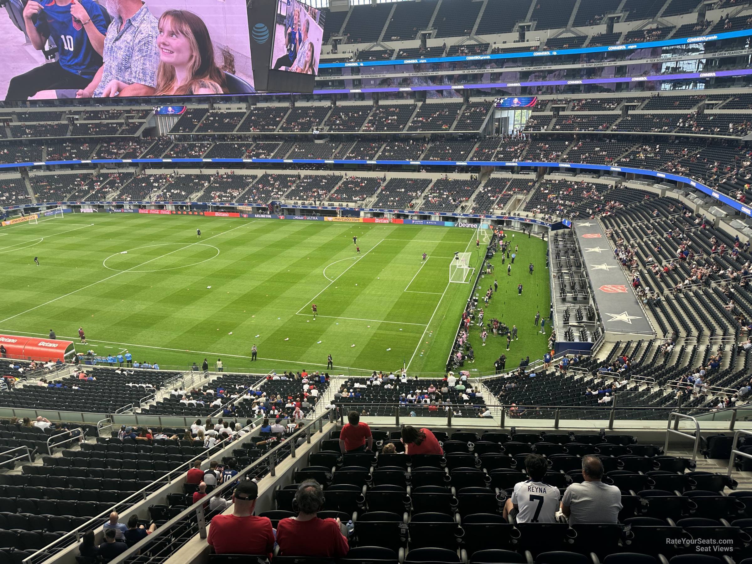 section 330, row 12 seat view  for soccer - at&t stadium (cowboys stadium)