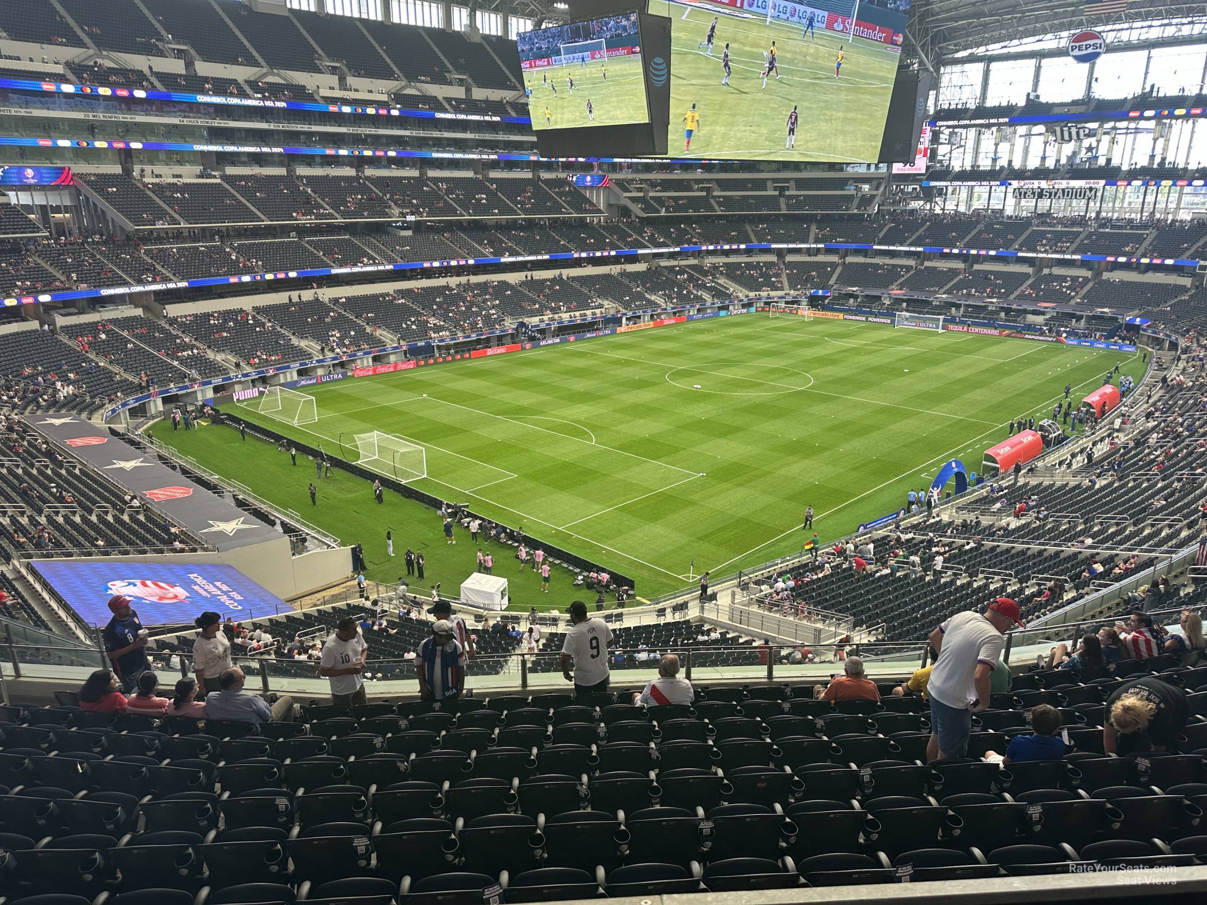 section 343, row 12 seat view  for soccer - at&t stadium (cowboys stadium)