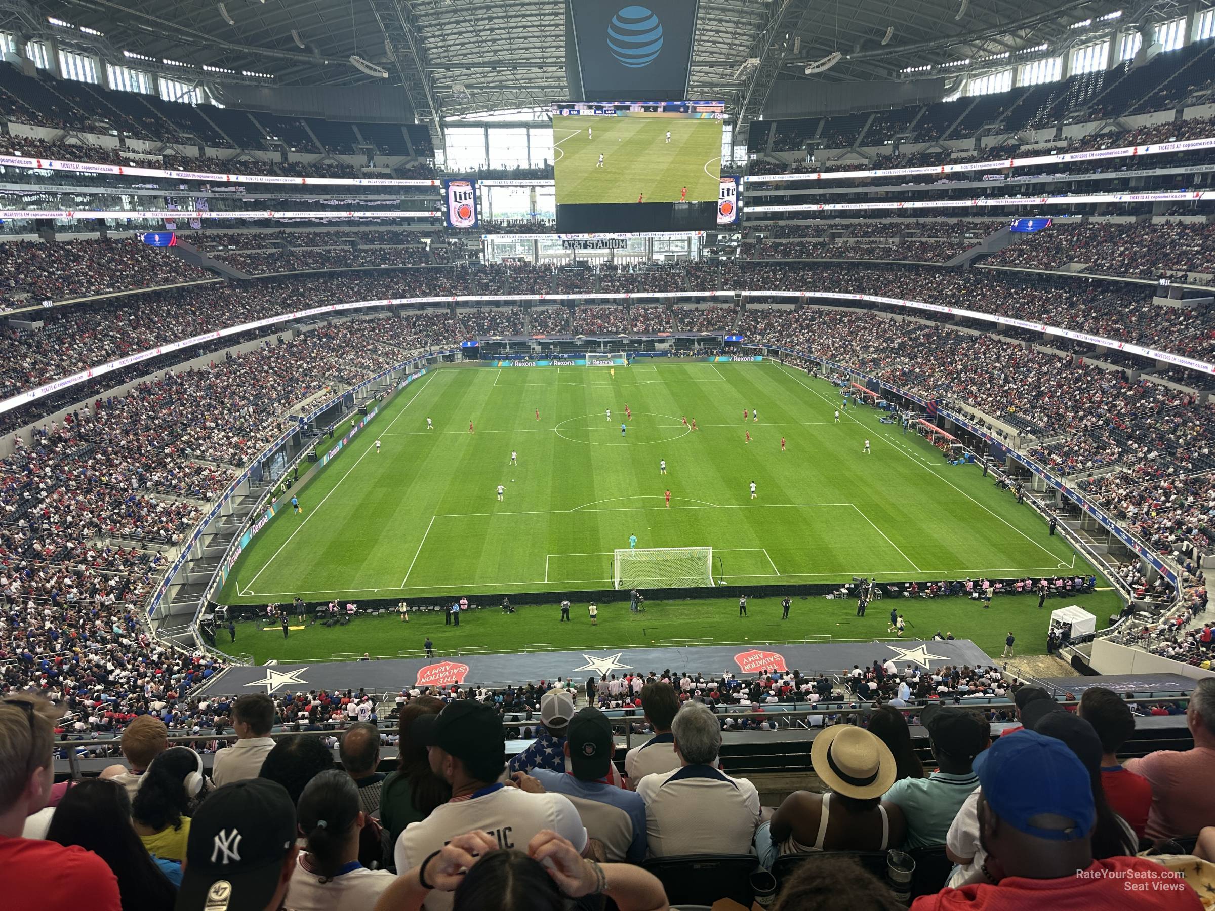 section 348, row 5 seat view  for soccer - at&t stadium (cowboys stadium)