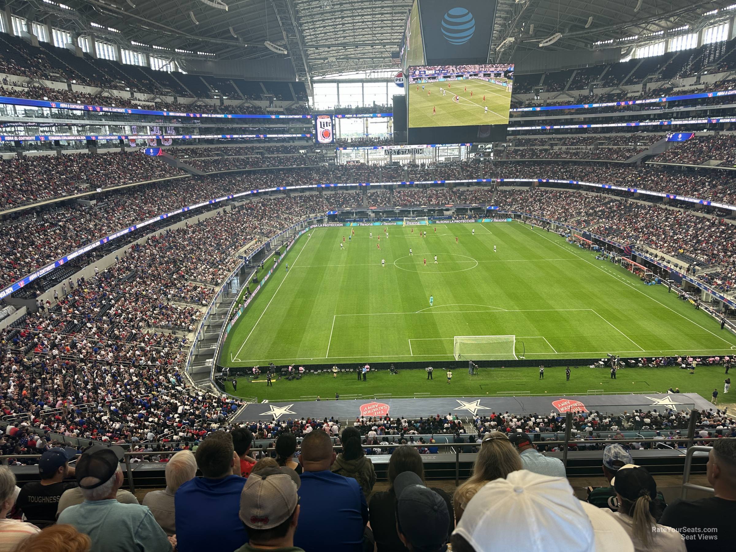 section 349, row 5 seat view  for soccer - at&t stadium (cowboys stadium)