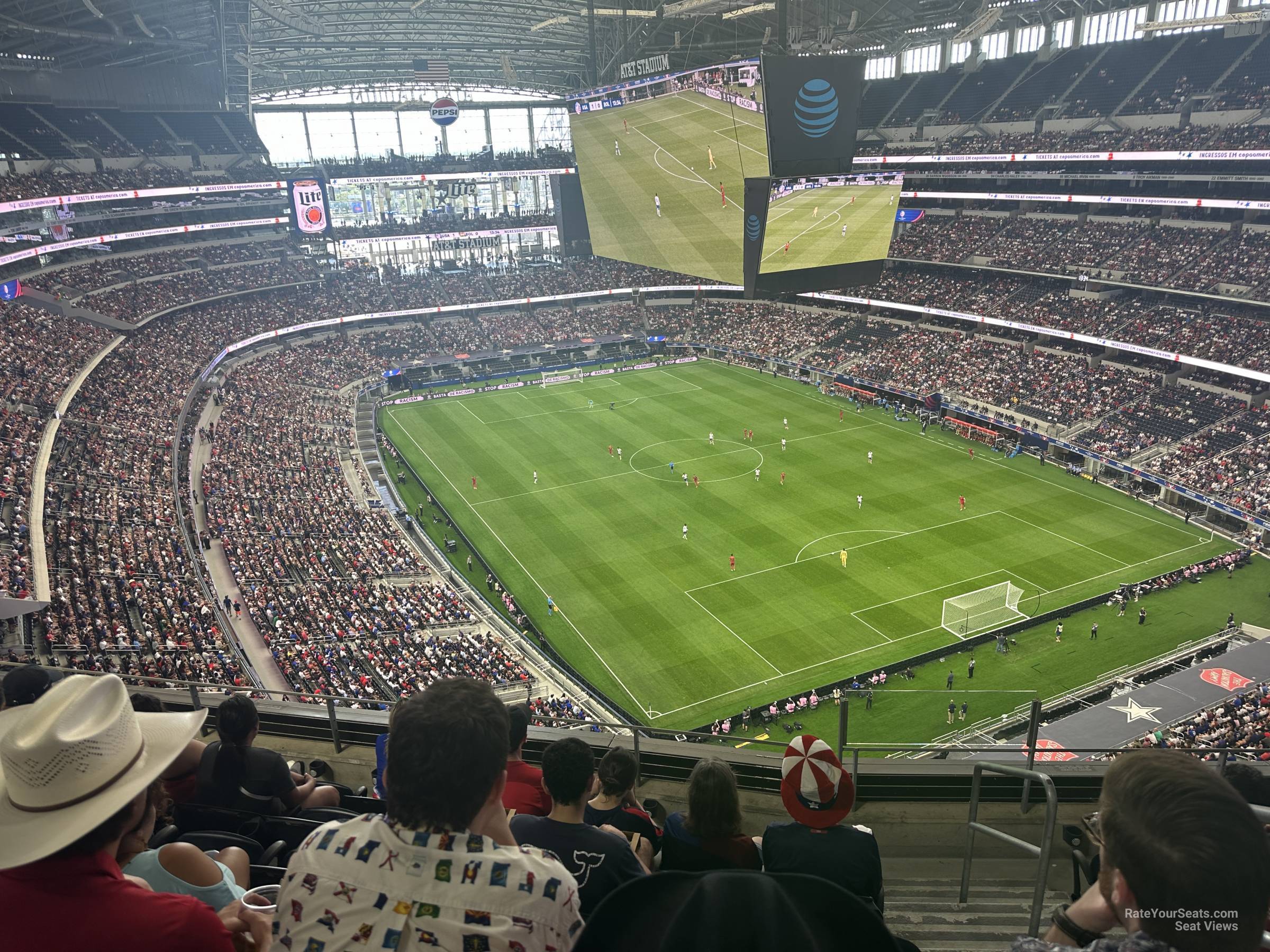 section 403, row 6 seat view  for soccer - at&t stadium (cowboys stadium)