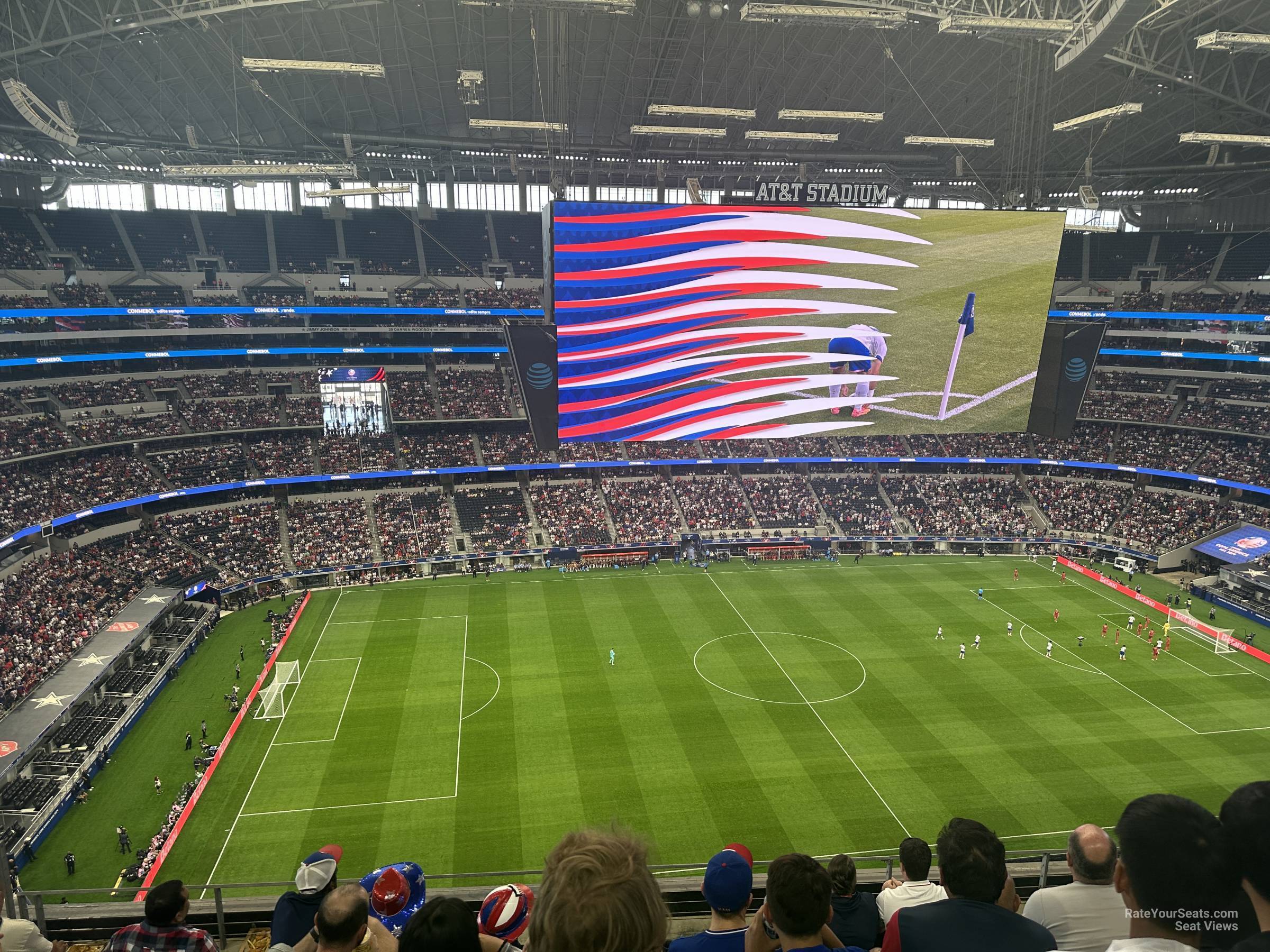 section 414, row 6 seat view  for soccer - at&t stadium (cowboys stadium)
