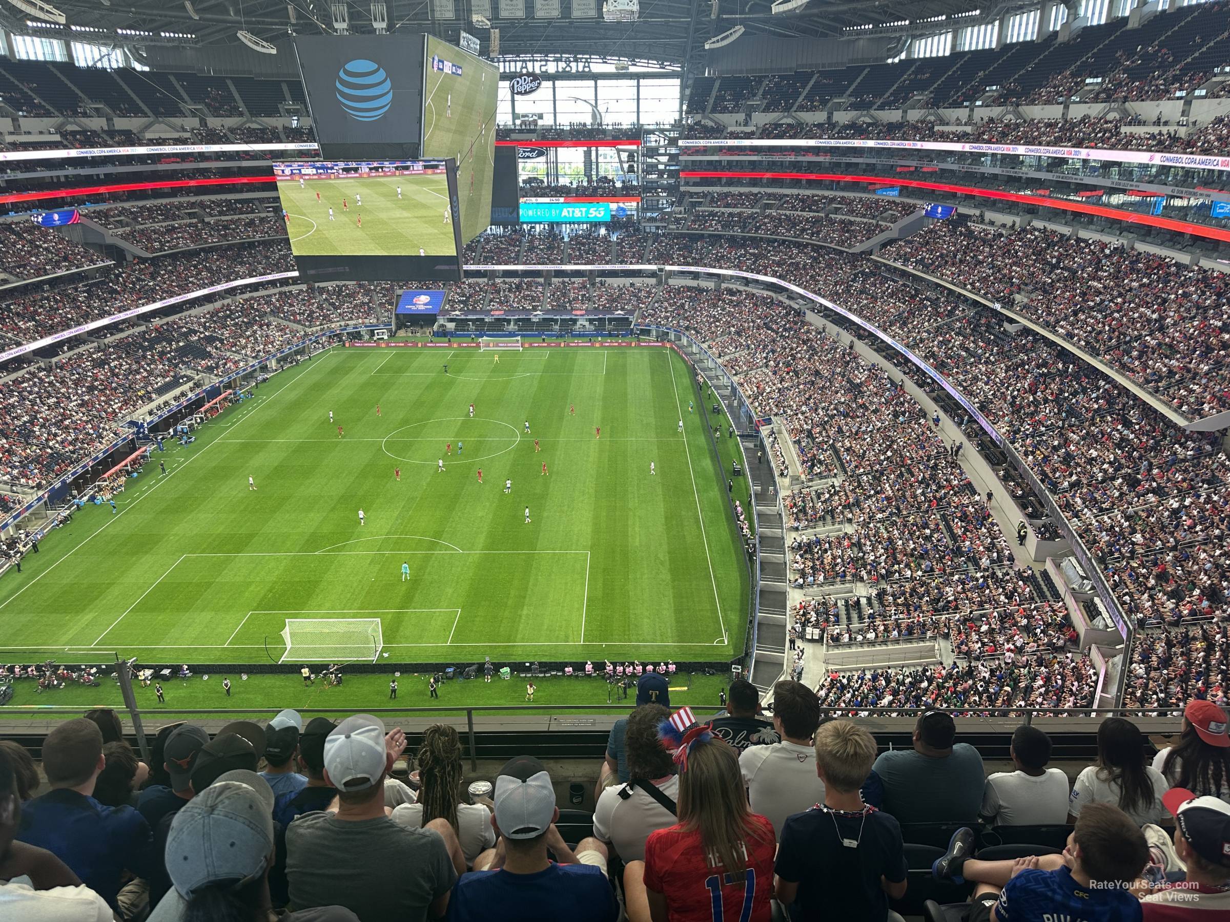 section 425, row 5 seat view  for soccer - at&t stadium (cowboys stadium)