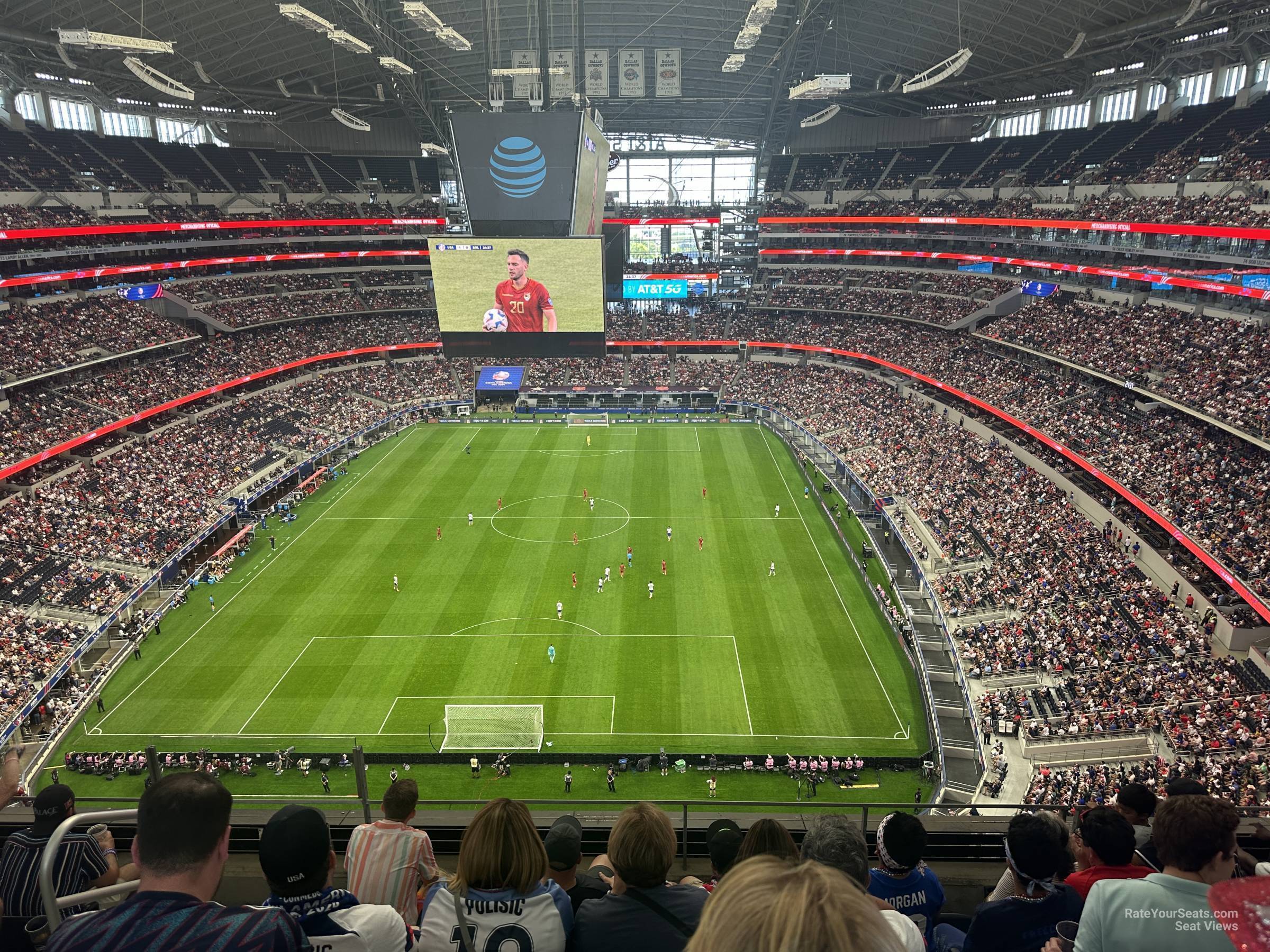 section 426, row 5 seat view  for soccer - at&t stadium (cowboys stadium)