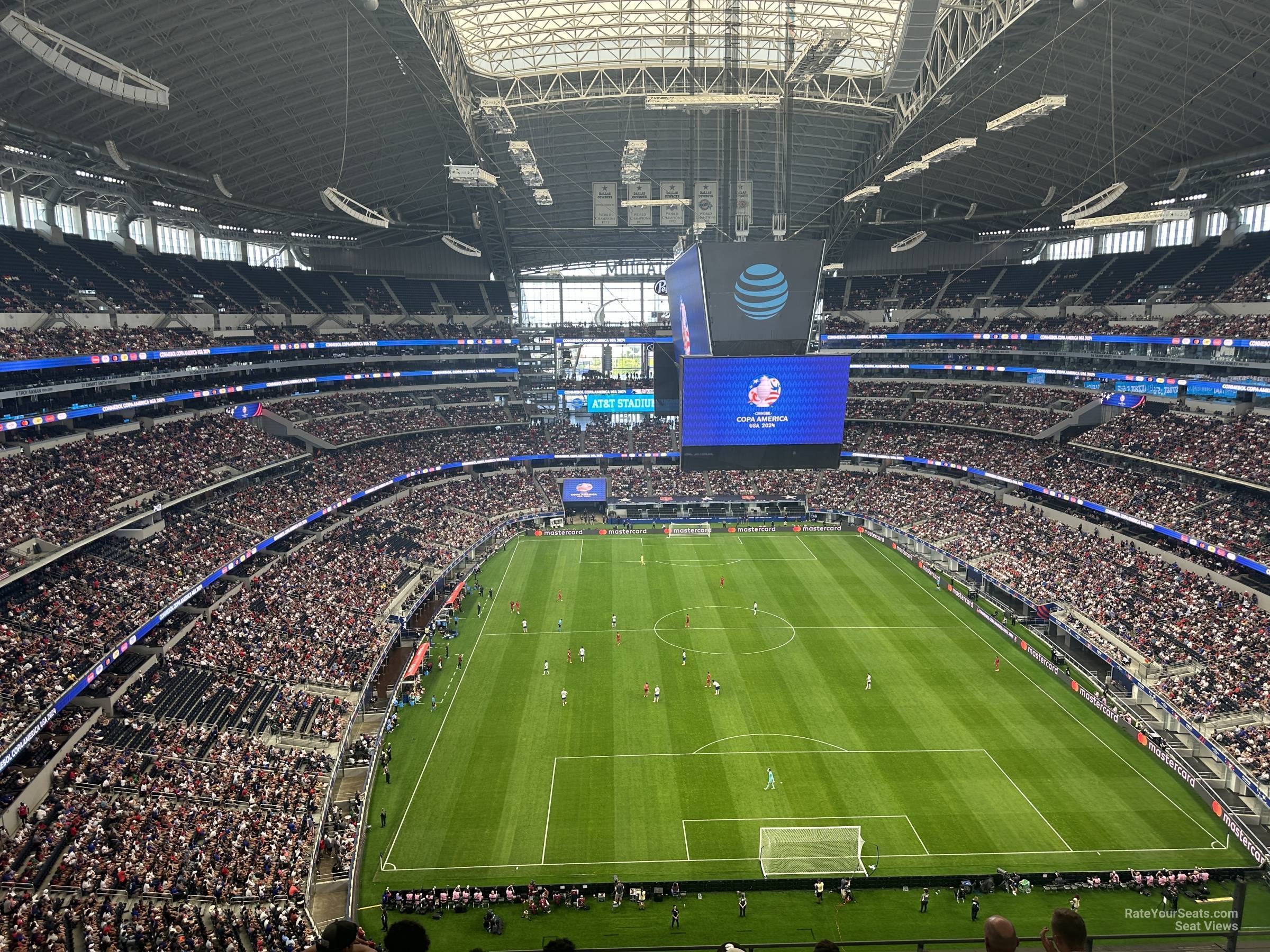 section 429, row 5 seat view  for soccer - at&t stadium (cowboys stadium)