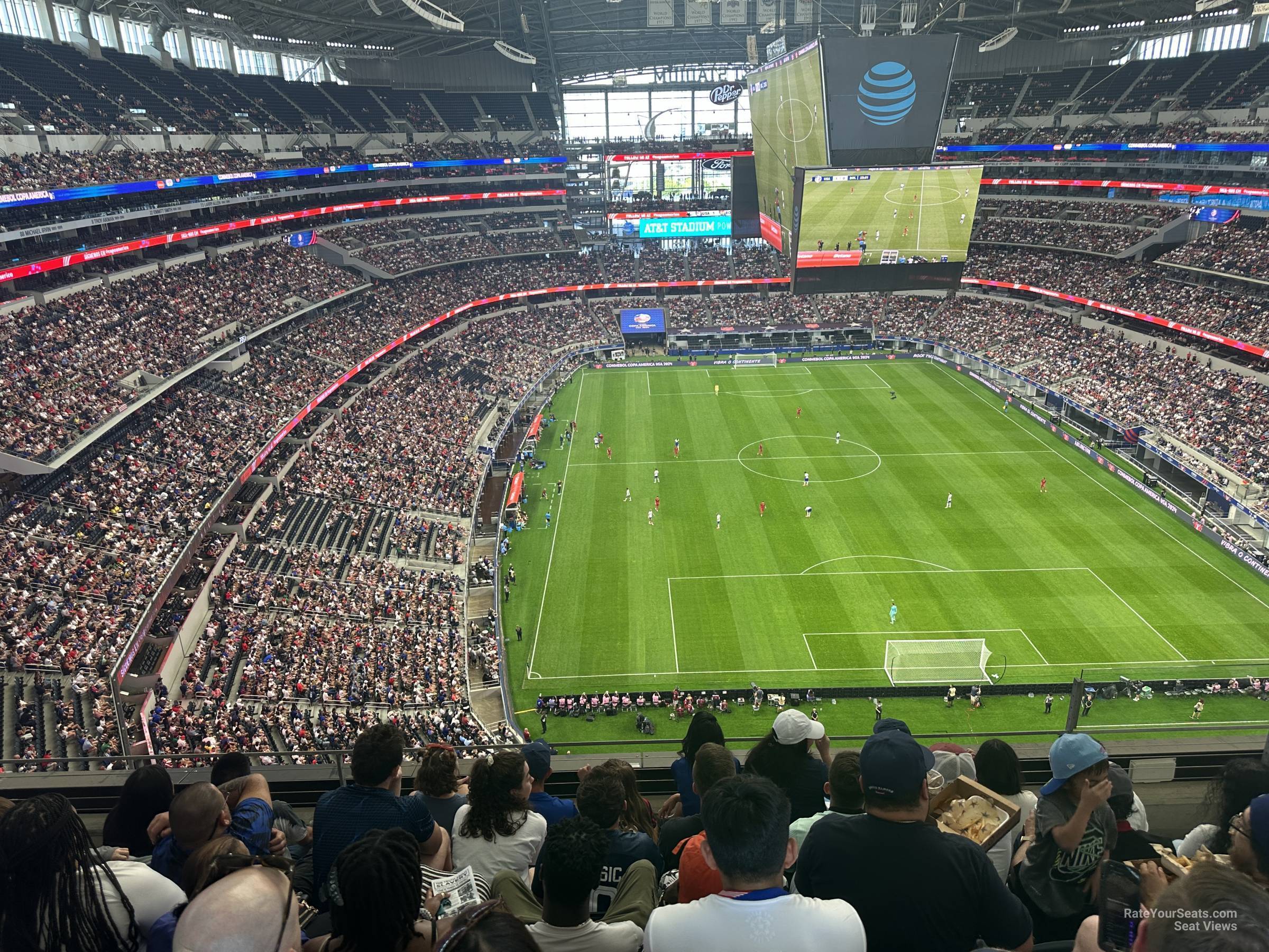 section 430, row 5 seat view  for soccer - at&t stadium (cowboys stadium)