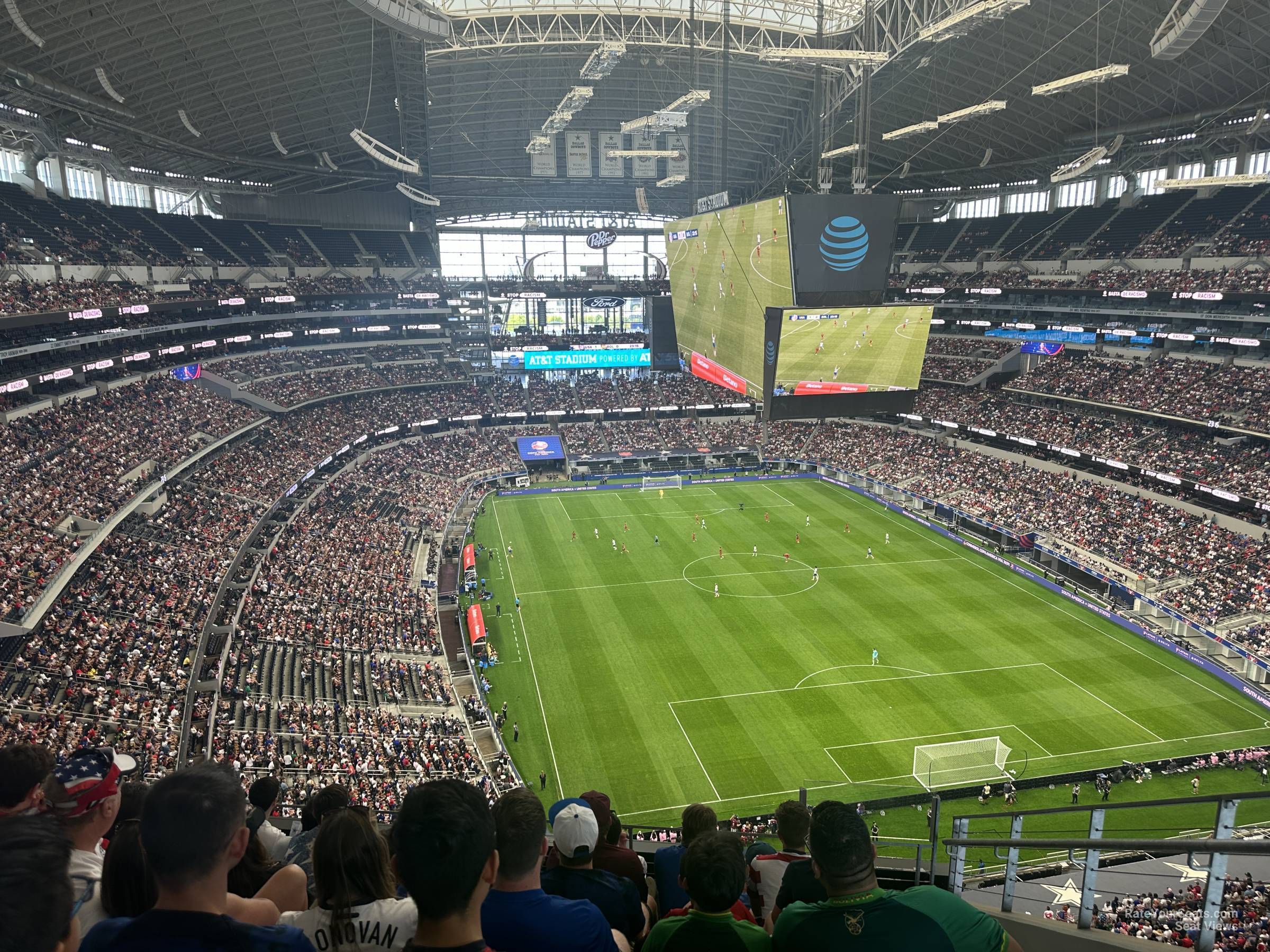 section 431, row 5 seat view  for soccer - at&t stadium (cowboys stadium)